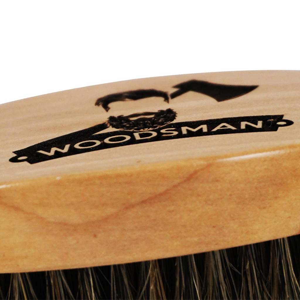 Kit De Cepillo y Peine para Barba y Cabello de Madera y Cerdas Naturales de Jabalí con Bolsa de Viaje