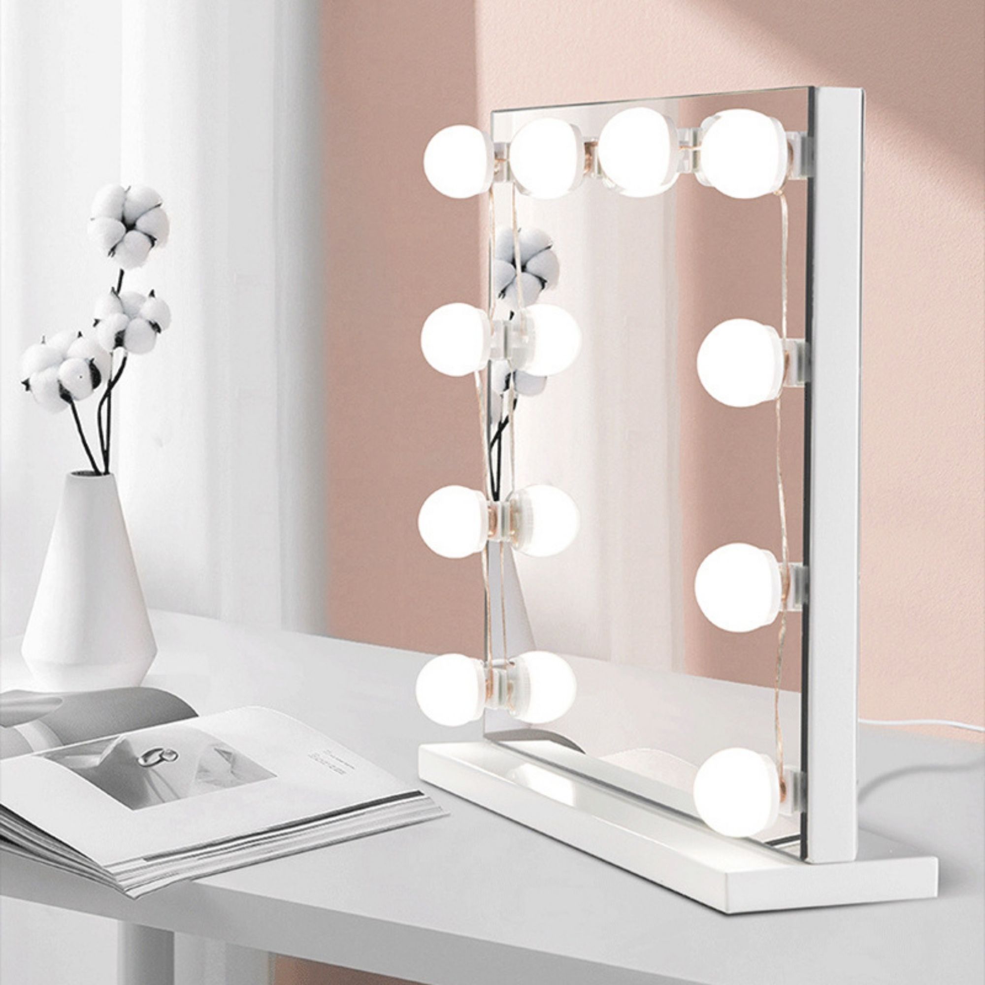 10 Focos Led Usb Luces Vanity Para Espejo De Maquillaje