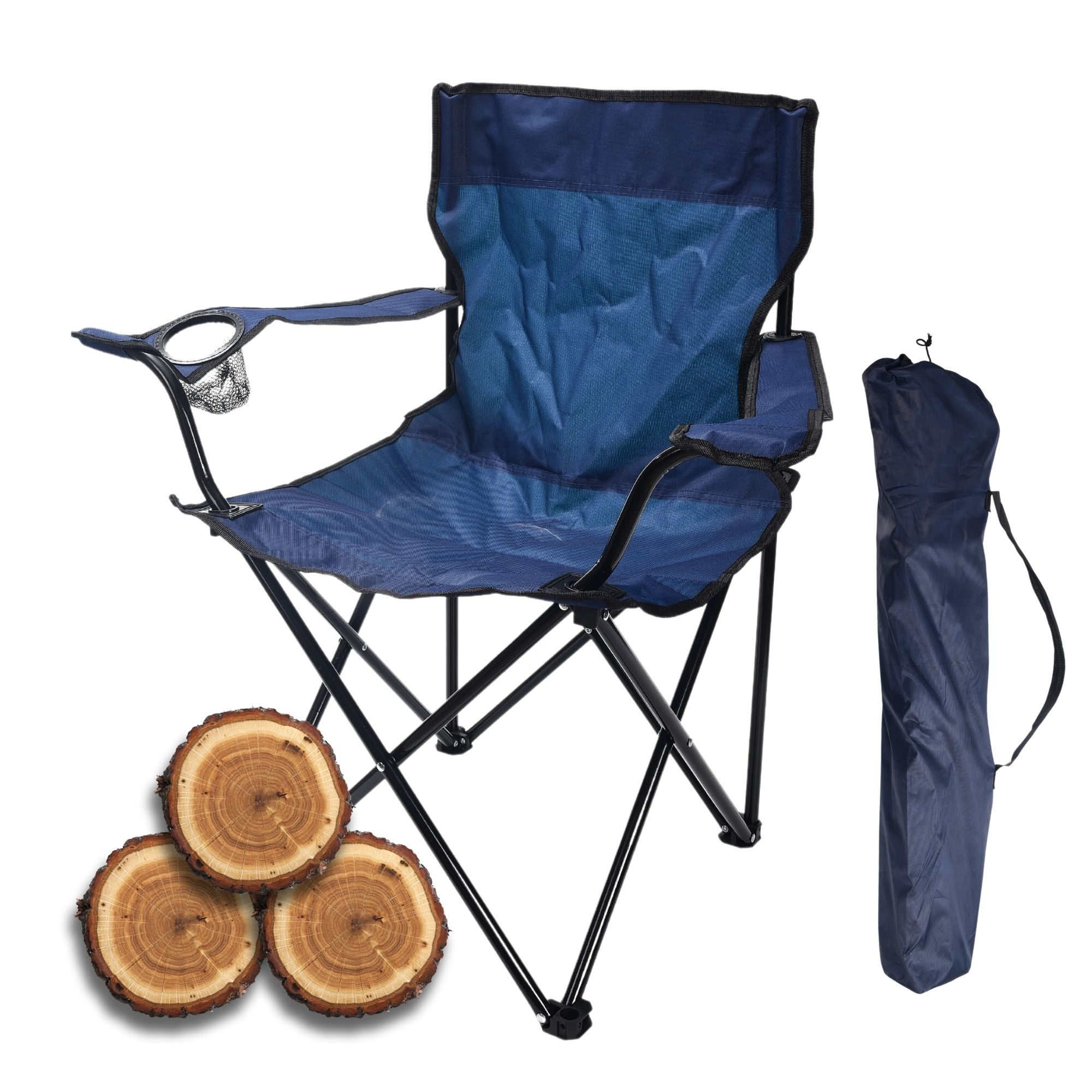 Silla Plegable Para Acampar Camping con Portavasos Exterior