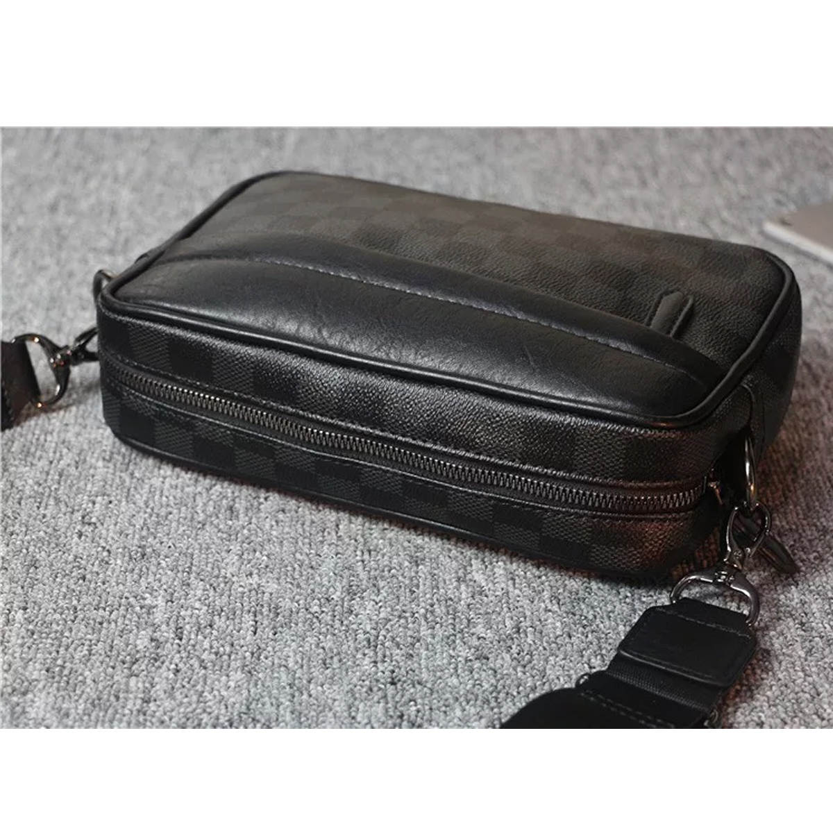 Bandolera De Cuero Para Hombre Bolso Crossbody Lujo Moderno