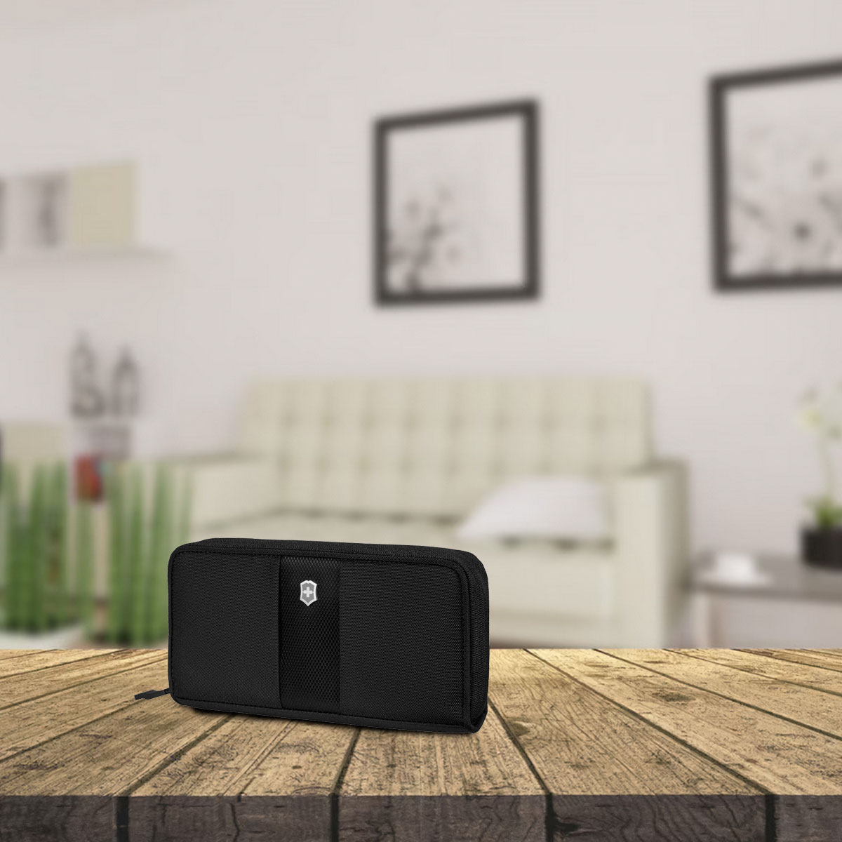 Billetera de estilo continental con recubrimiento RFID, Accesorios de viaje, color Negro,  Victorinox