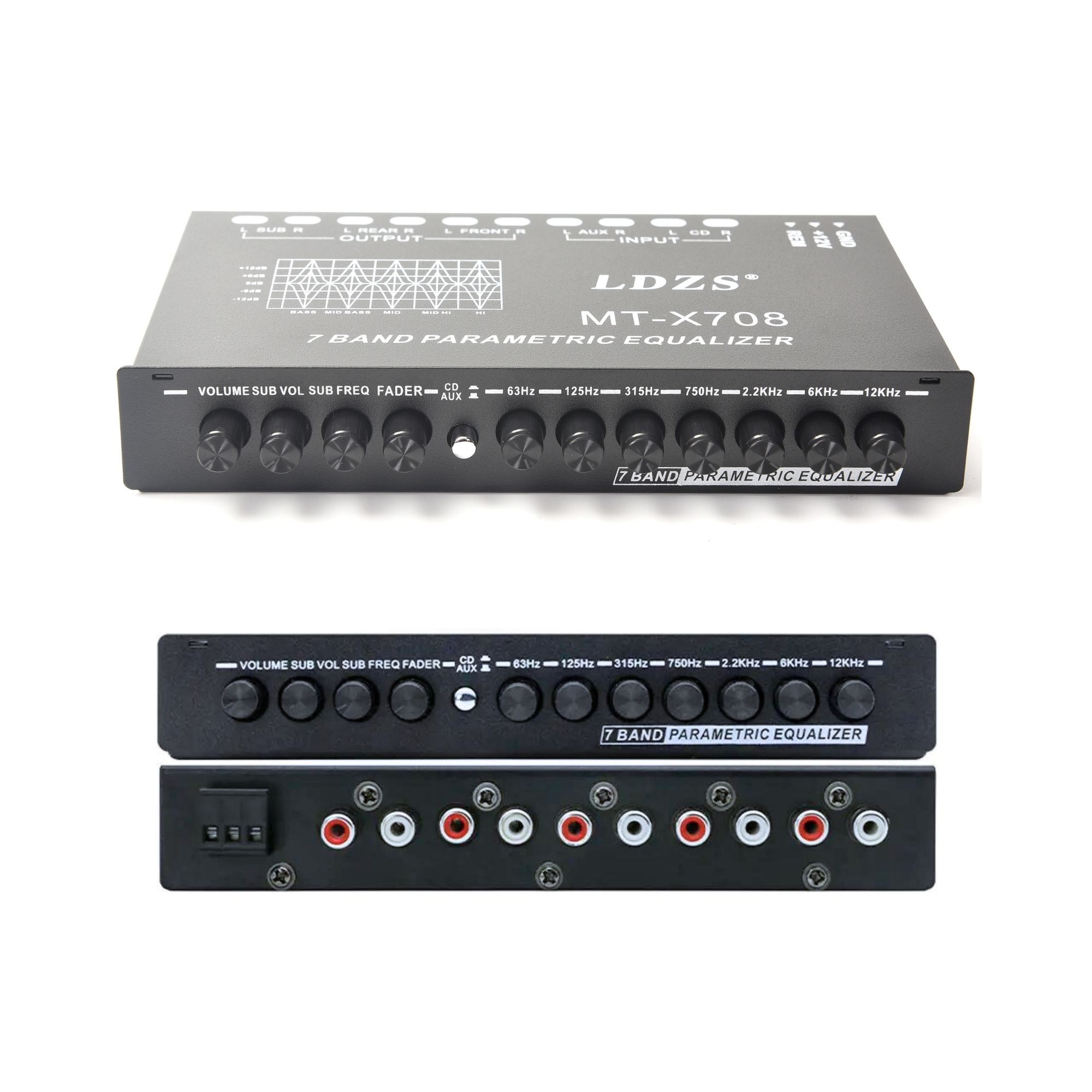 Ecualizador Paramétrico Profesional Para Auto De 7 Bandas