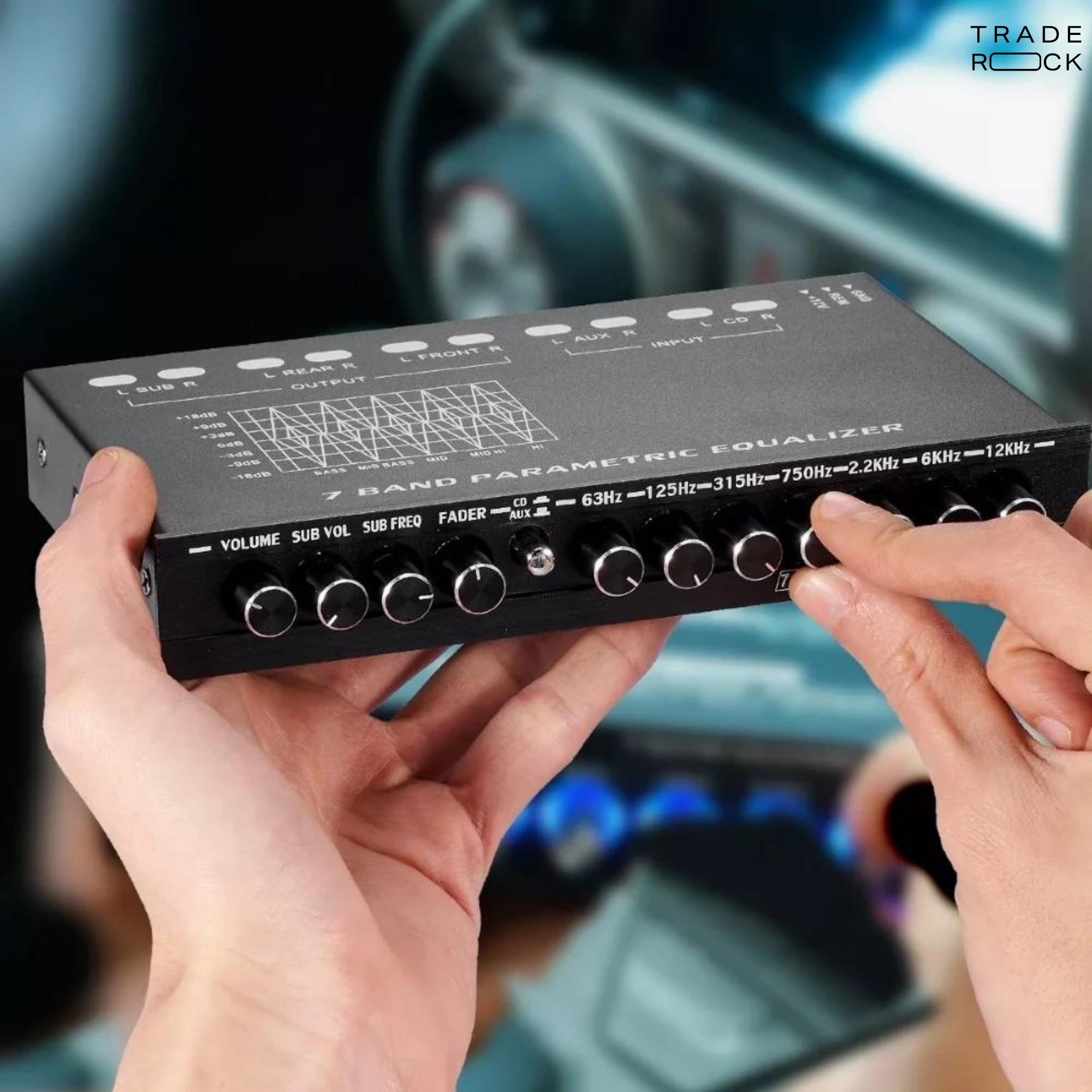 Ecualizador Paramétrico Profesional Para Auto De 7 Bandas