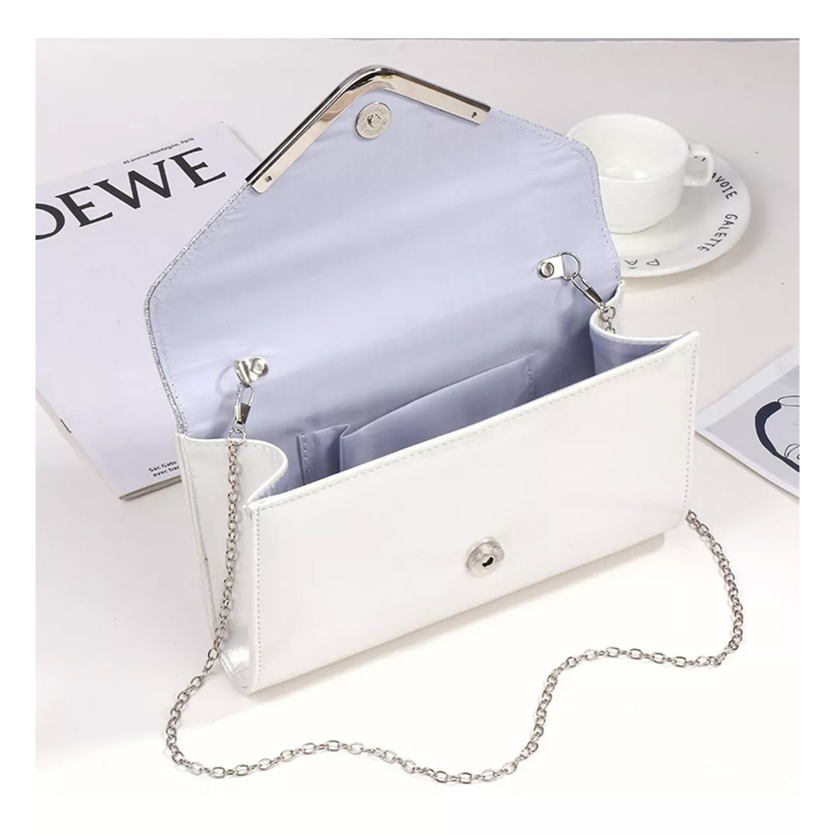 Bolso De Noche De Embrague Brillante Para Fiesta Boda