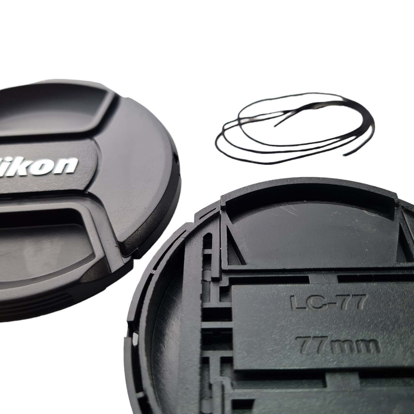 Tapa 77mm LC-77 Para Nikon Lente 24-120mm 17-55mm 24-70mm 20mm 24mm 45mm 70-200mm 10-24mm 16-35mm