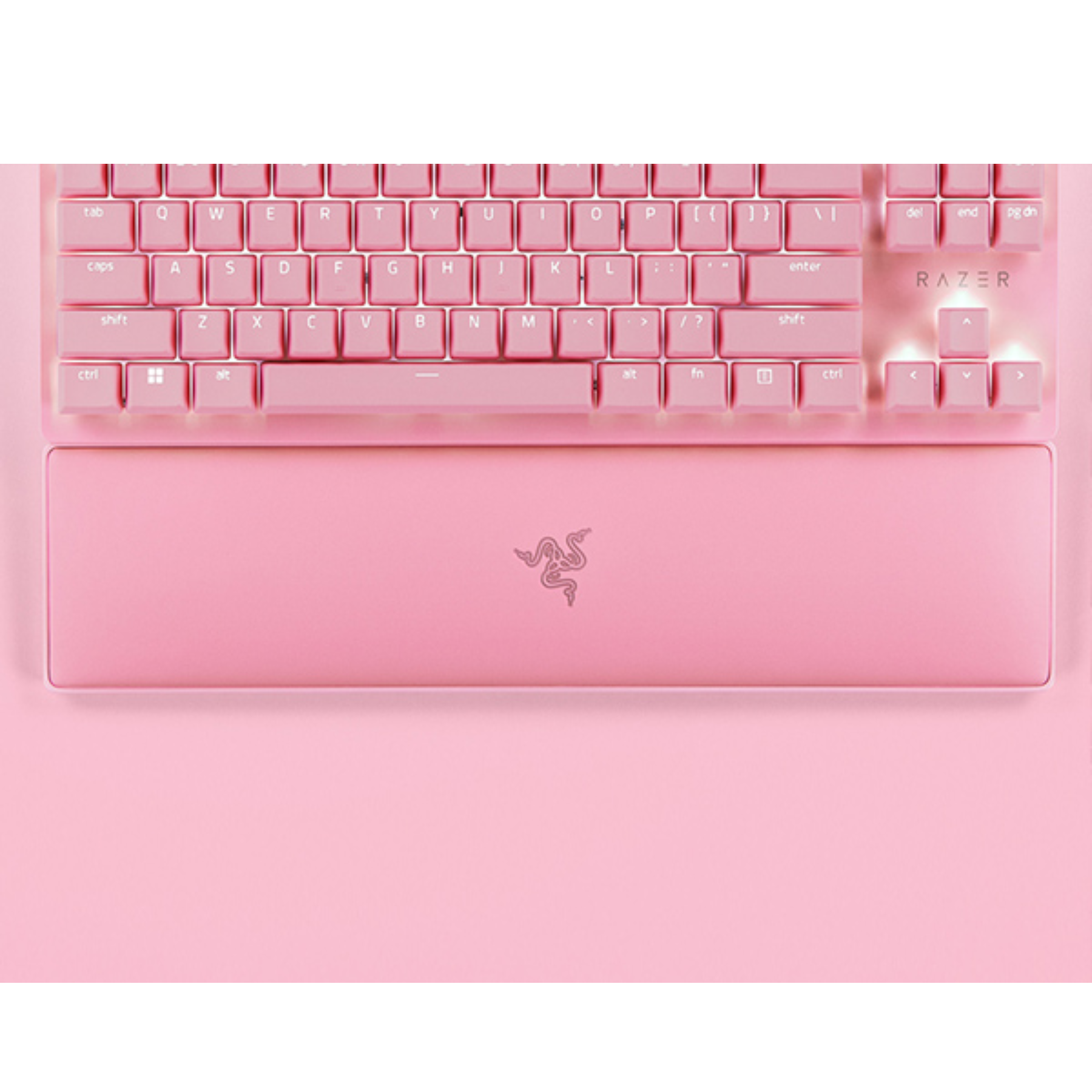 Teclado Razer Huntsman V2 Linear Tenkeyless Gaming Quartz Rosa