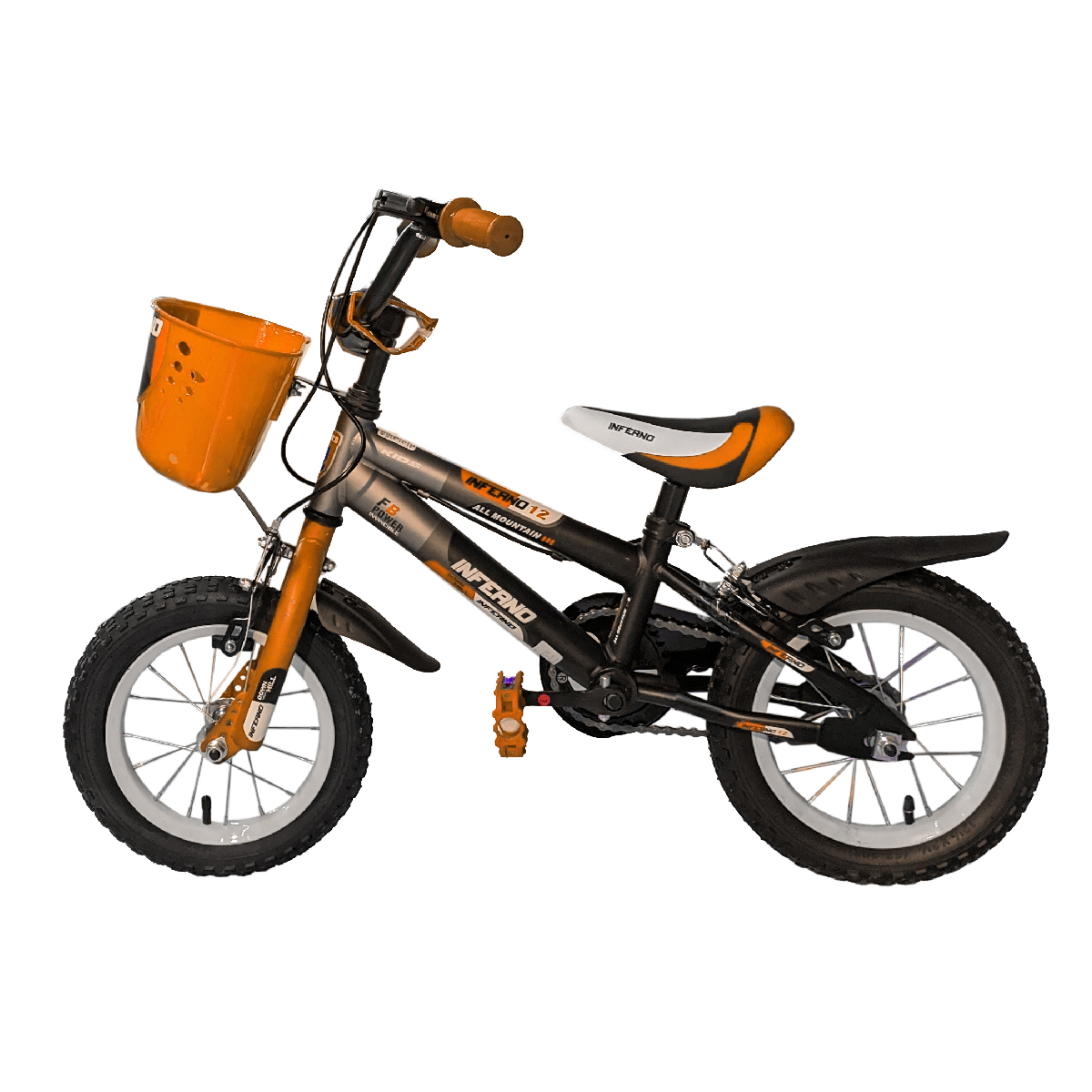 BOCINA DE AIRE CICLISMO INFANTIL NARANJO