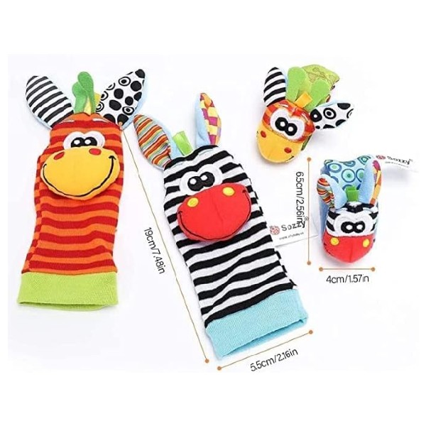 Sonajeros Para Manos Y Pies Para Bebés 4 Piezas