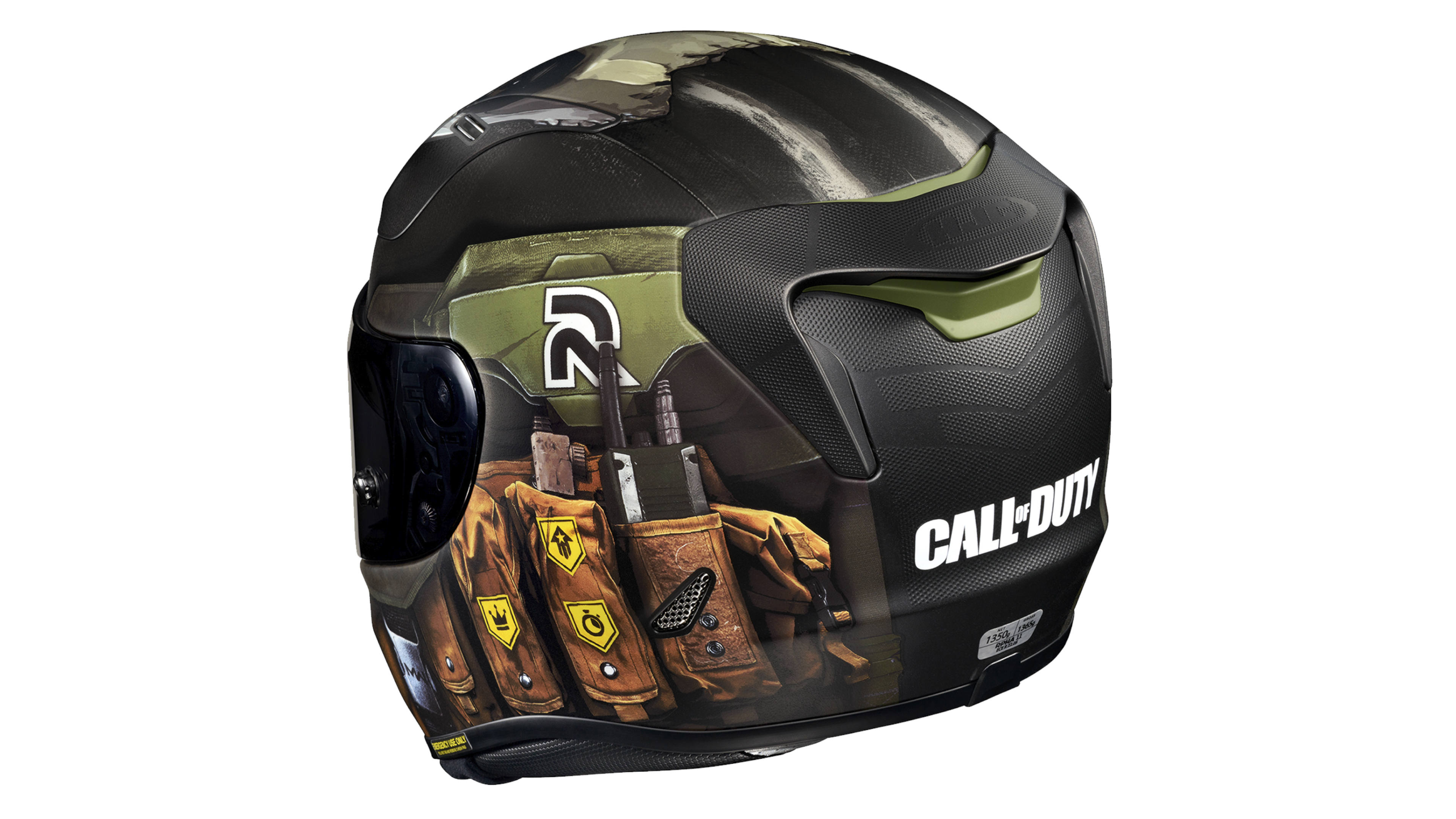 CASCO HJC GHOST CALL OF DUTY RPHA 11  CERRADO PARA MOTO CERTIFICADO ECE R22-06