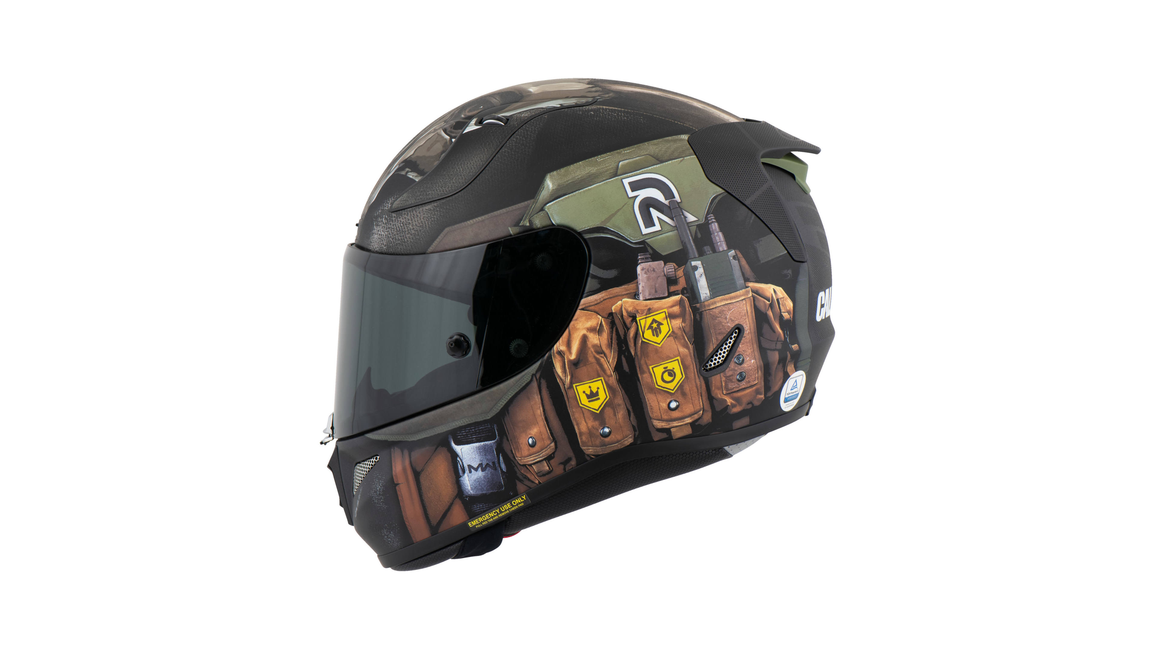 CASCO HJC GHOST CALL OF DUTY RPHA 11  CERRADO PARA MOTO CERTIFICADO ECE R22-06