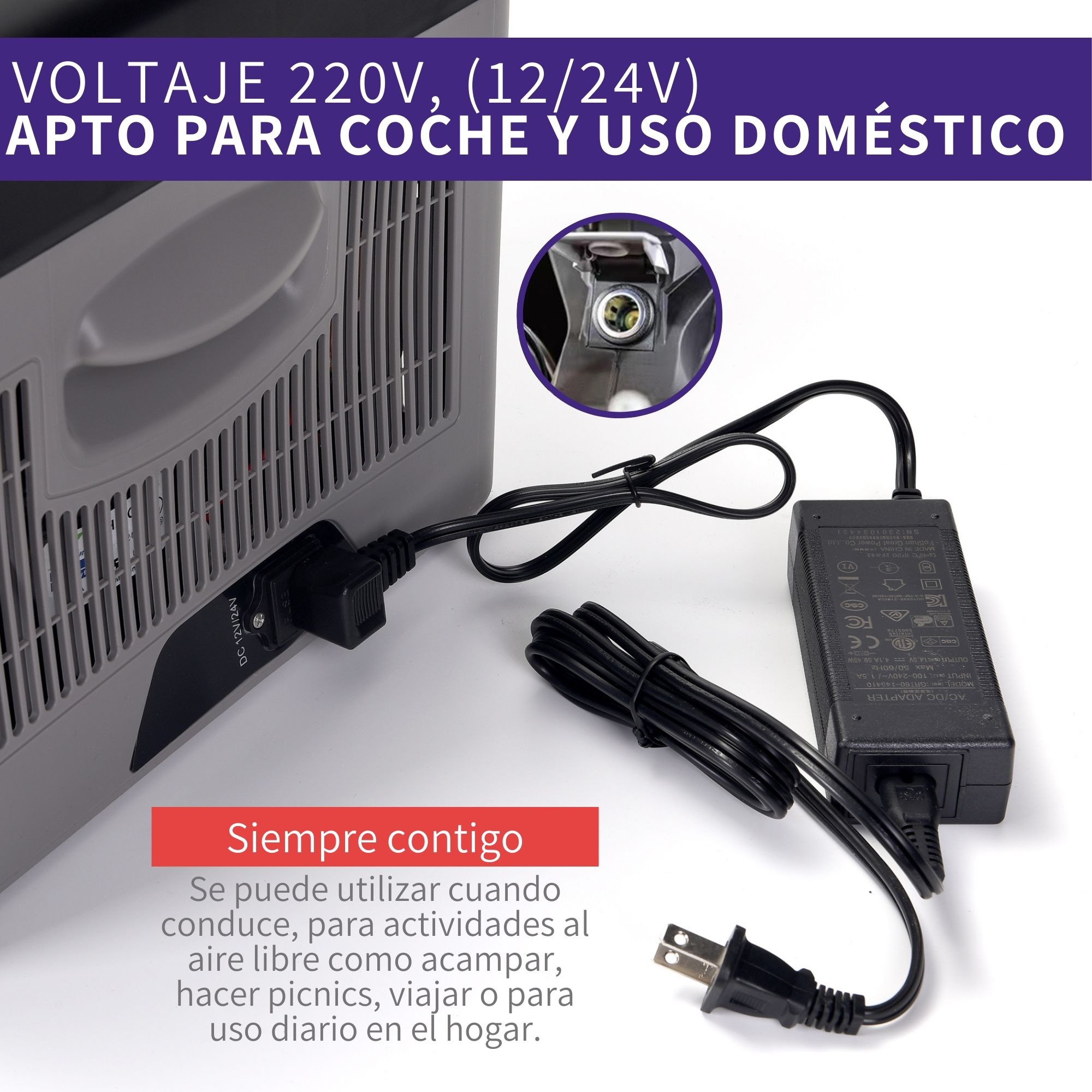 Nevera Portatil Mini Refrigerador De Coche Digital Insulina