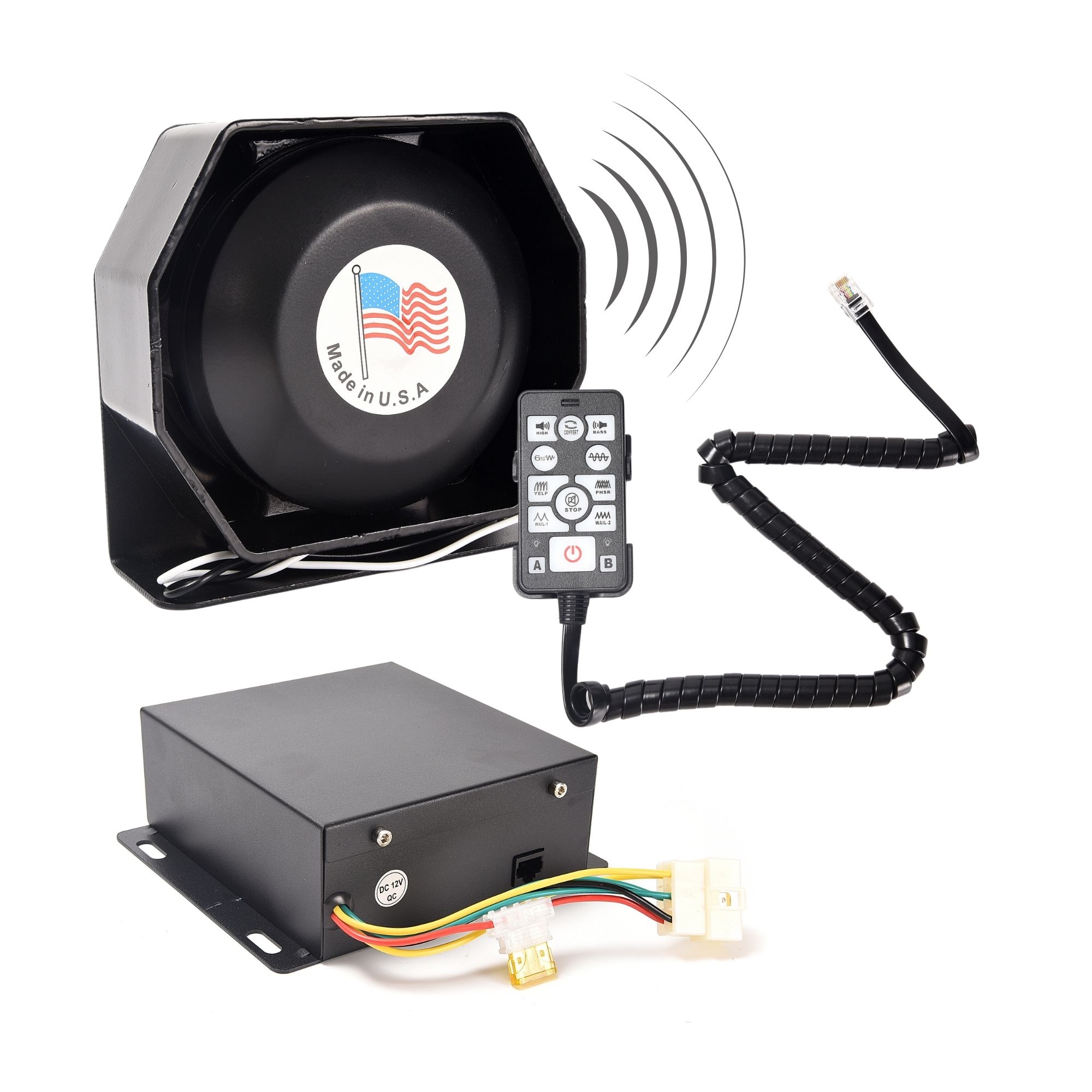 Sirena Profesional Altavoz Federal Pato Escolta Altavoz 200w
