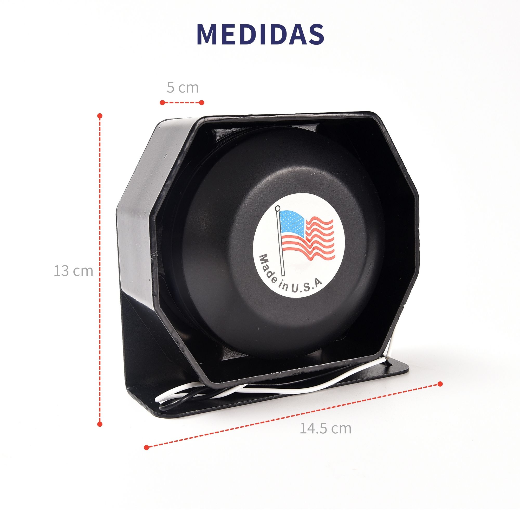 Sirena Profesional Altavoz Federal Pato Escolta Altavoz 200w