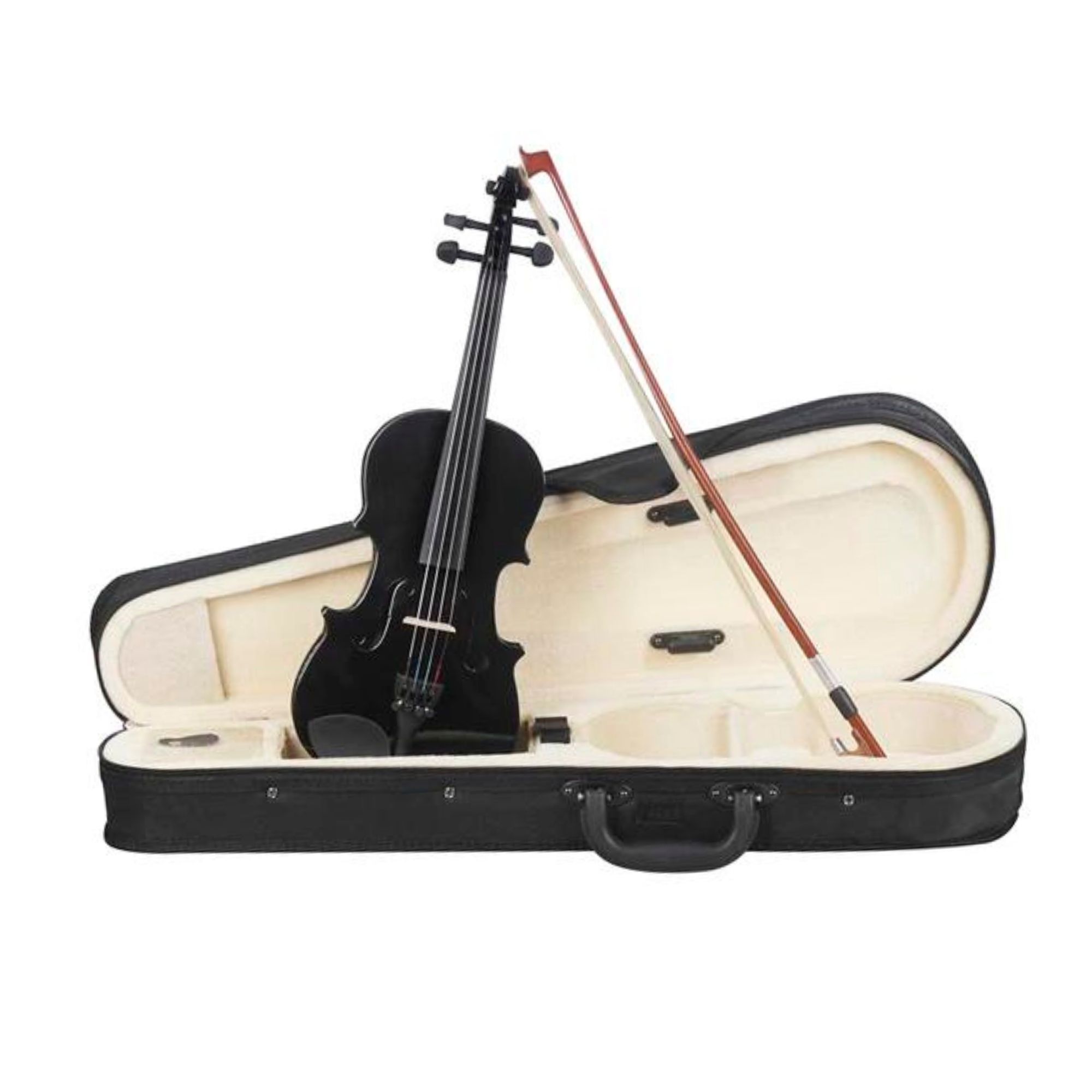 Violín 4/4 Acústico Madera Laminado Con Estuche Brea Y Arco