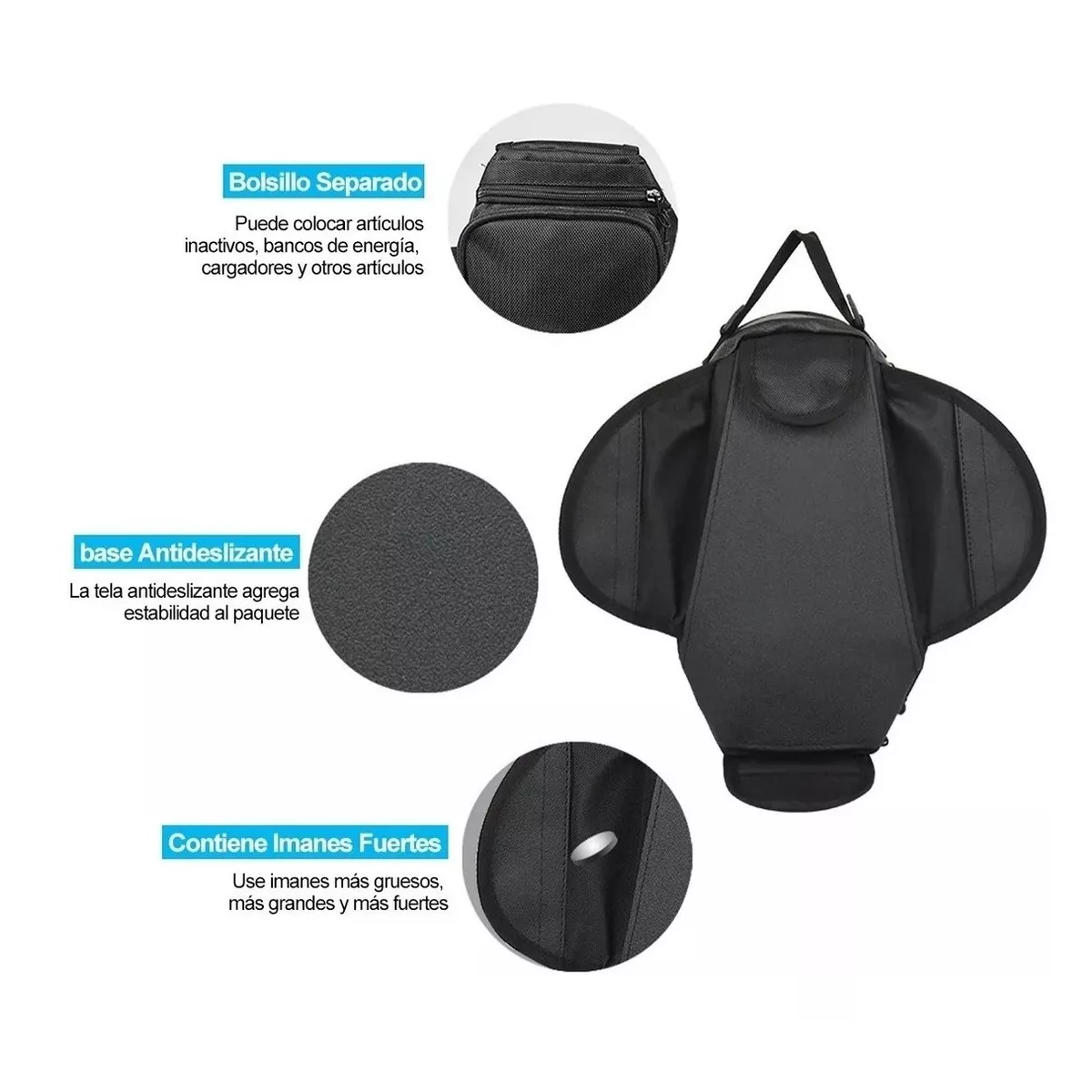 Maleta Para Moto Para Tanque Iman O Correas Tank Bag De Moto