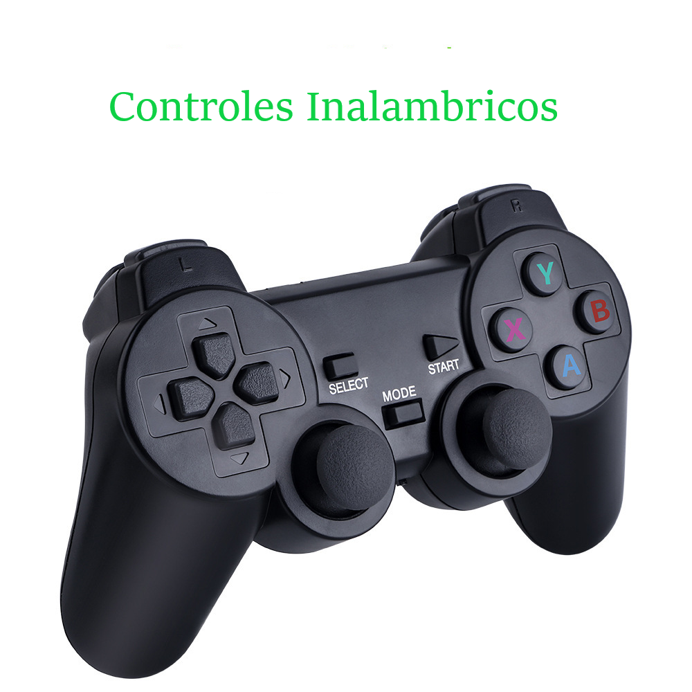 Consola videojuegos portátil videojuegos clásica retro control inalámbrico 4K 10000 juegos