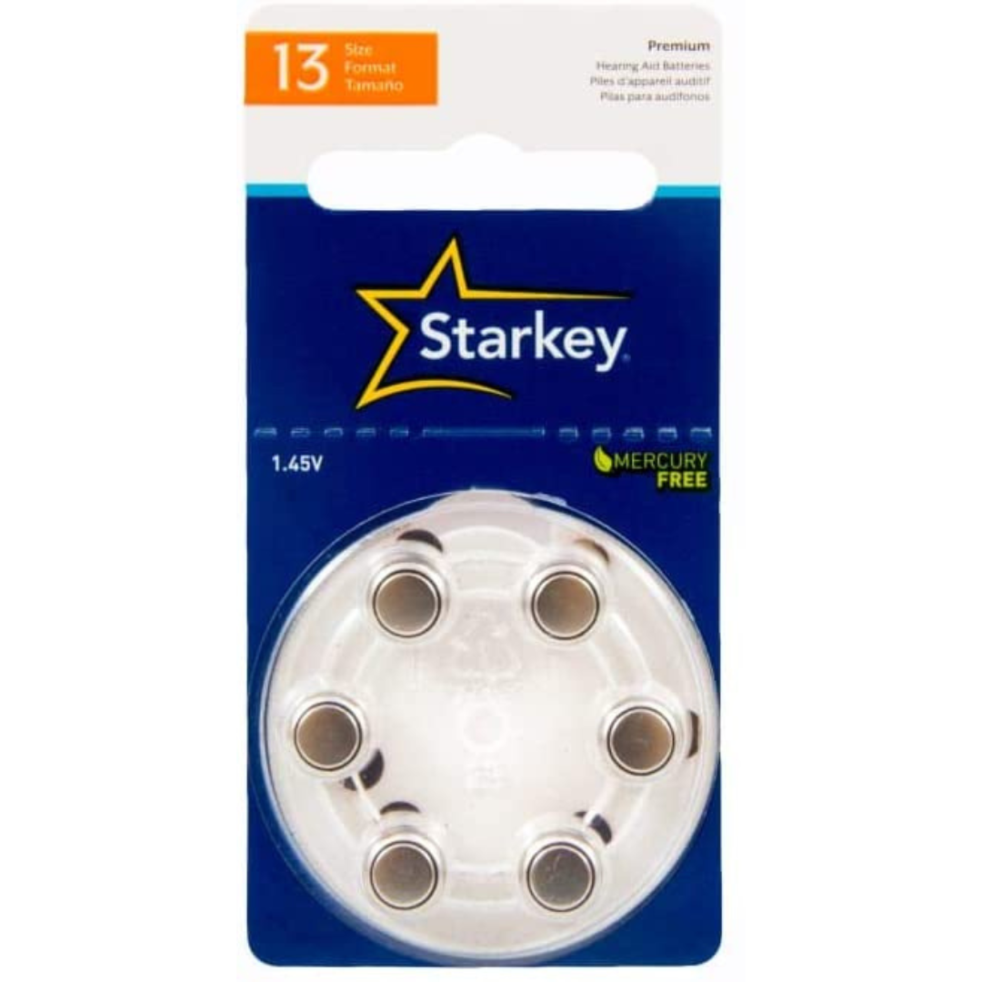 Batería Auditiva Starkey 13 Naranja con 6 unidades