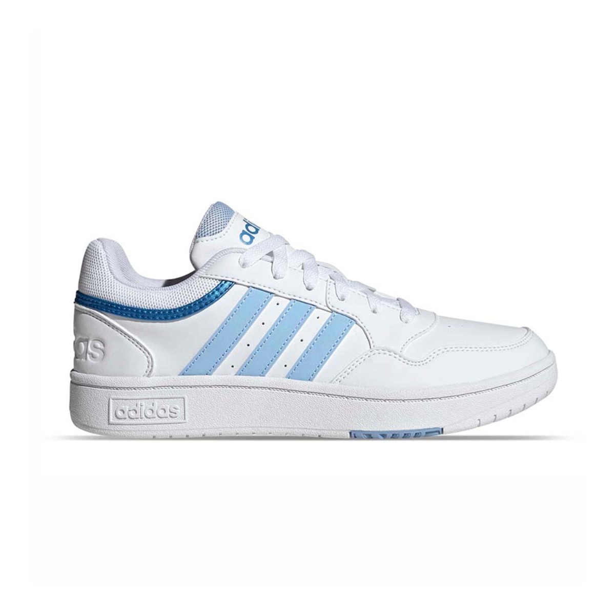 TENIS ADIDAS HOOPS 3.0 BLANCO-AZUL MUJER HP7963