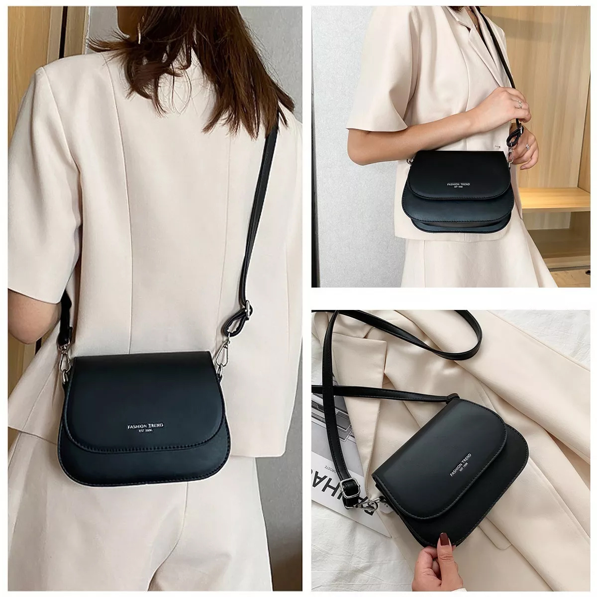 Bolsas Bandolera Mujer Dama Cosmetiquera Cuero Sintetico