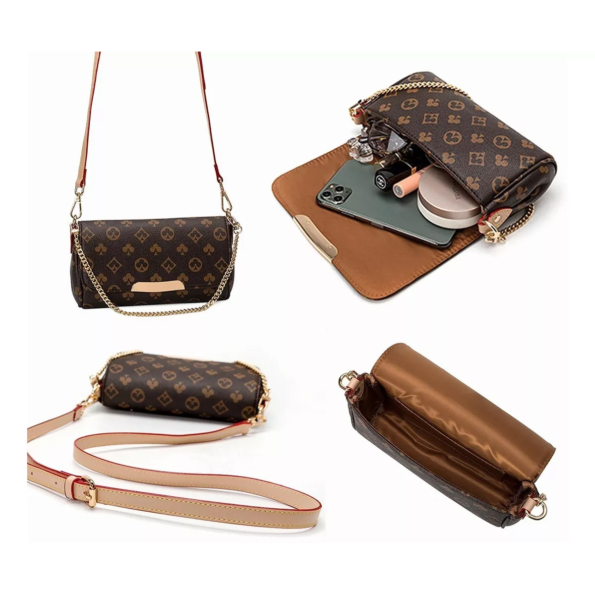 Bolsa Mariconera Moda Mujer Bandolera Cartera Mano Monedero Elegante