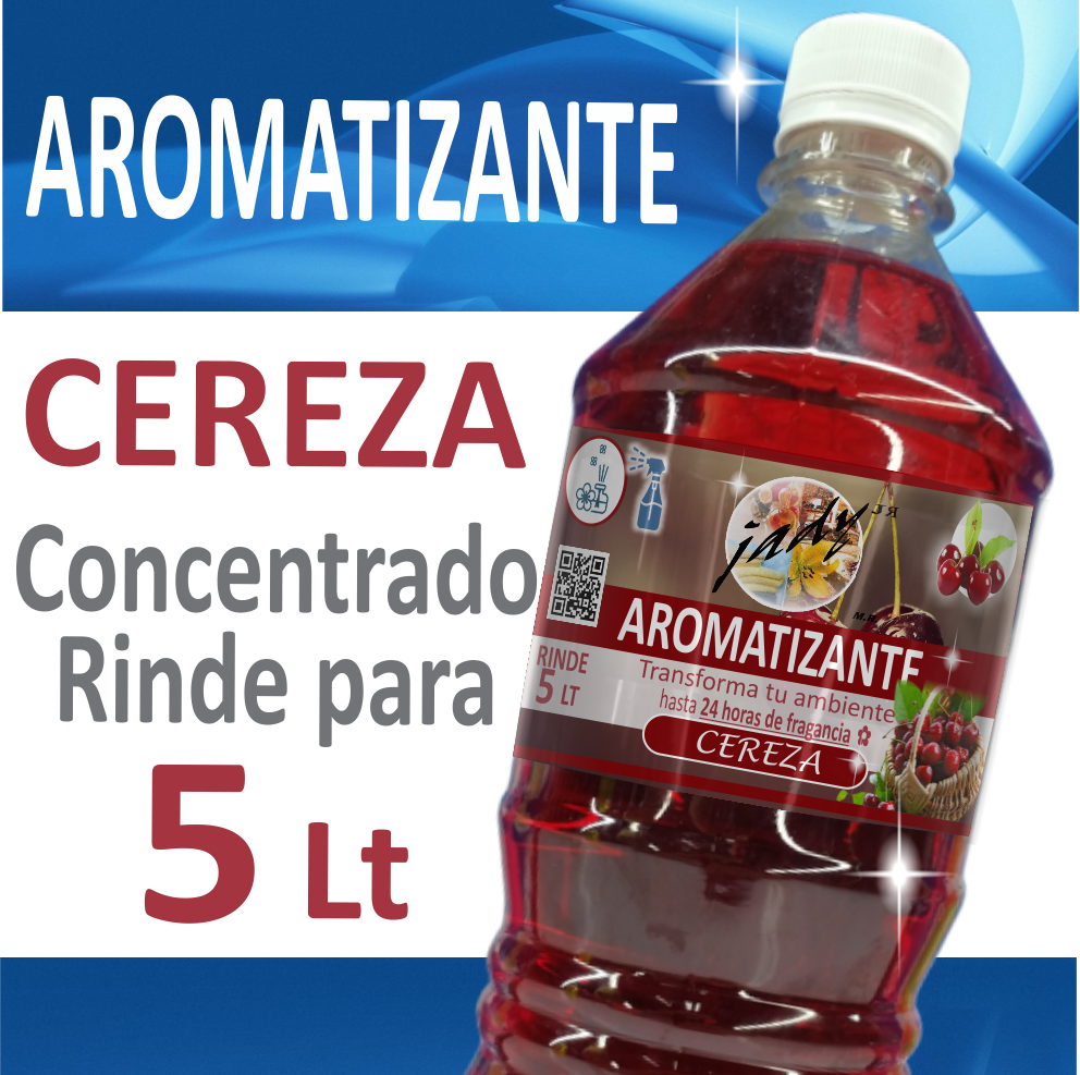 Aromatizante para auto Cereza Concentrado para 5 litros PLim50