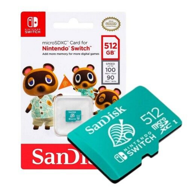 MEMORIA MICRO SD PARA NINTENDO SWITCH DE 512 GB