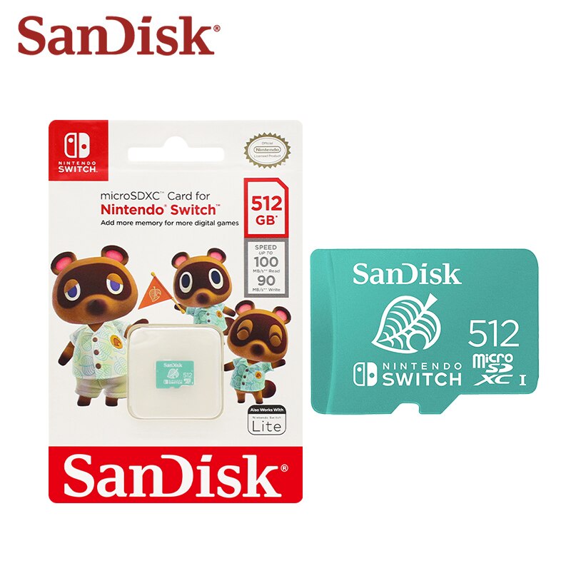 MEMORIA MICRO SD PARA NINTENDO SWITCH DE 512 GB