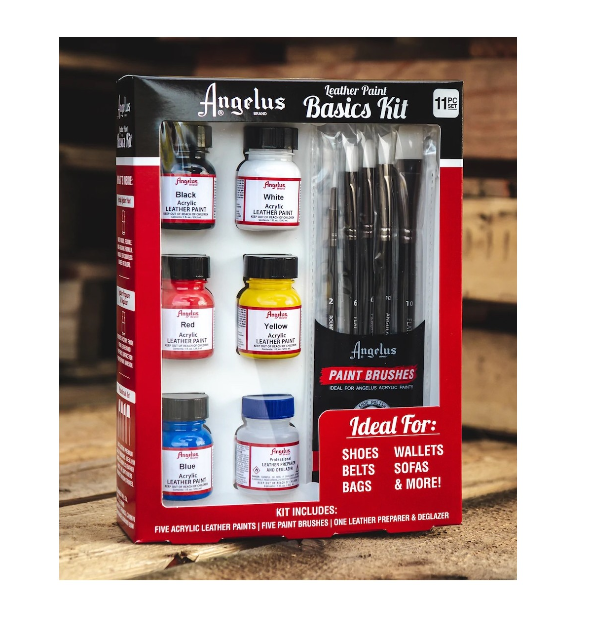 Kit Basico De Pintura Acrilica Y Aditivos Angelus Brand