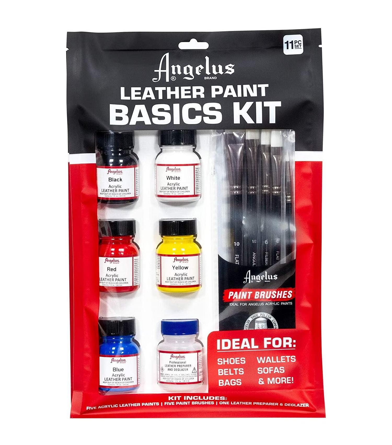 Kit Basico De Pintura Acrilica Y Aditivos Angelus Brand