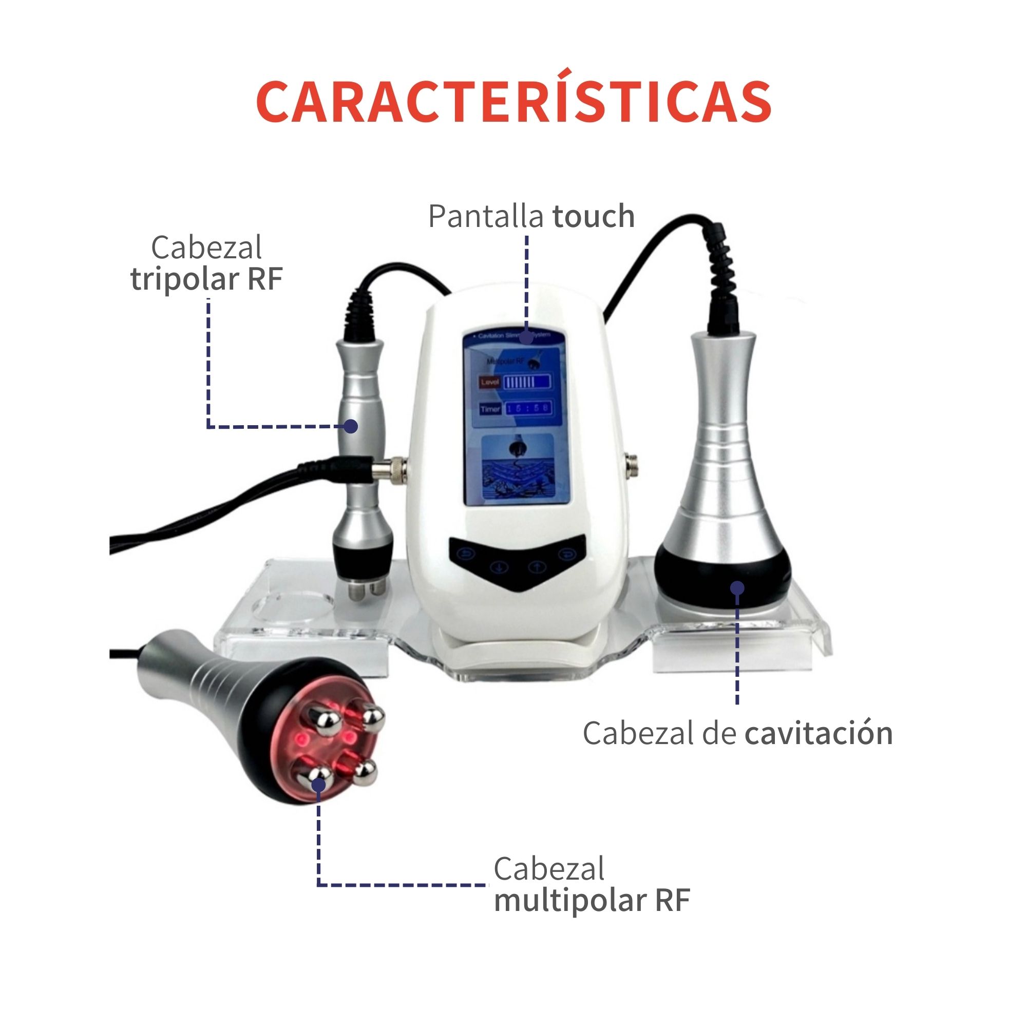 Maquina Cavitación 40k Radiofrecuencia 3 En 1 Ultrasonico