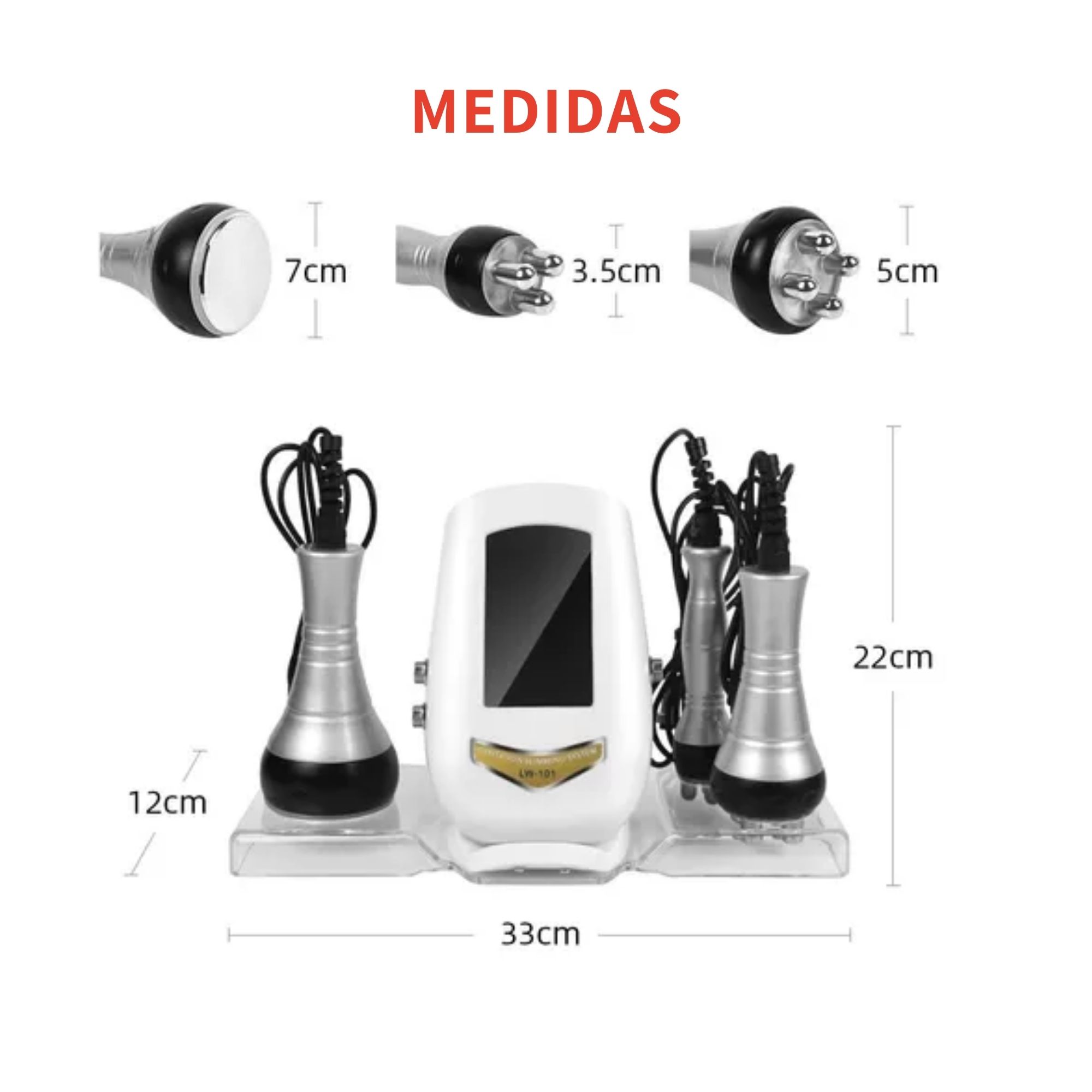 Maquina Cavitación 40k Radiofrecuencia 3 En 1 Ultrasonico