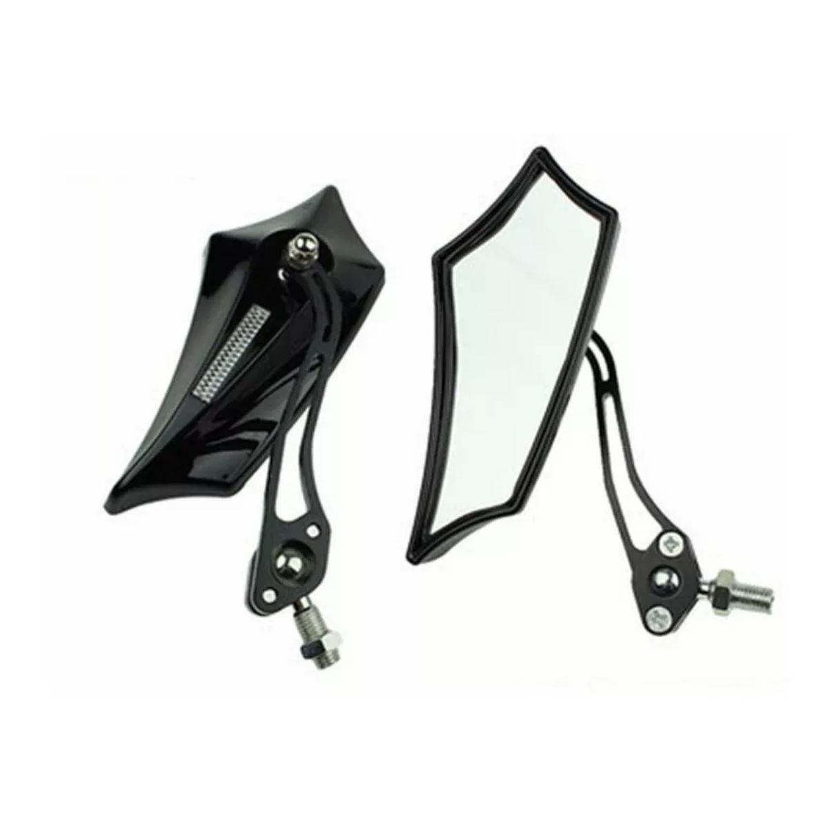 2 Pz Espejos Moto Deportivos Street Cafe Racer Motocicleta 