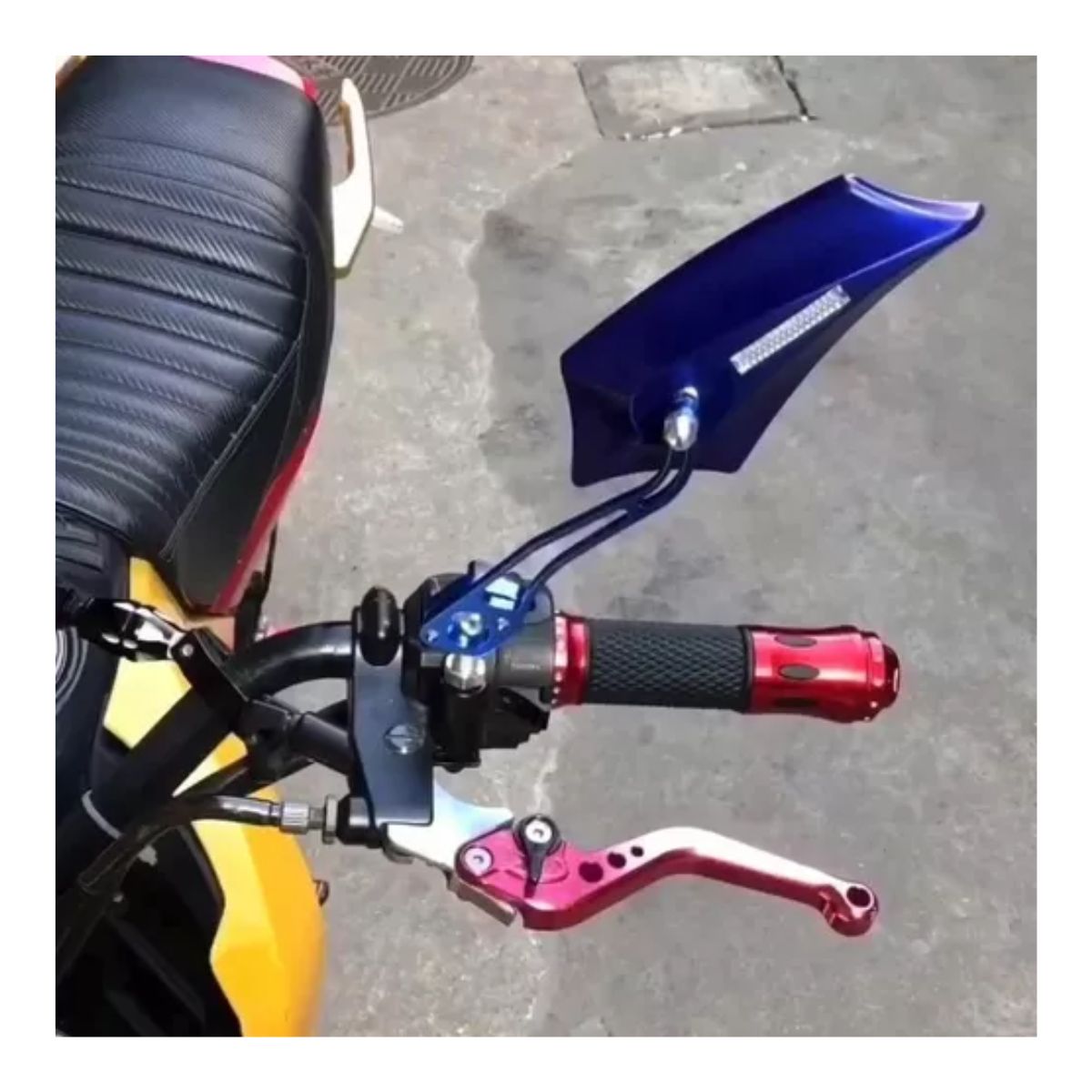 2 Pz Espejos Moto Deportivos Street Cafe Racer Motocicleta 