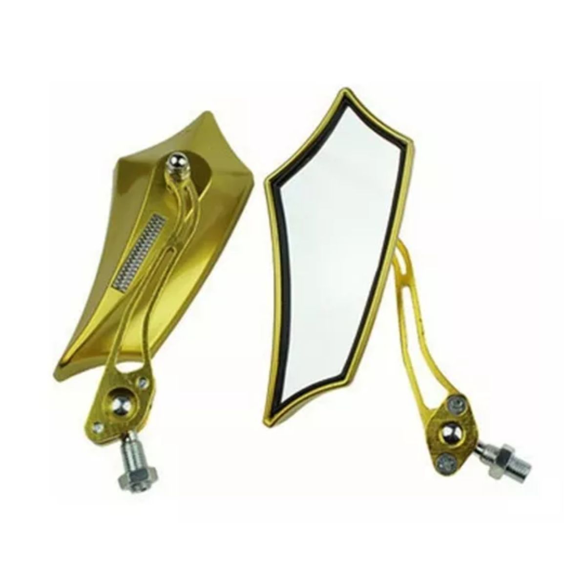 2 Pz Espejos Moto Deportivos Street Cafe Racer Motocicleta 