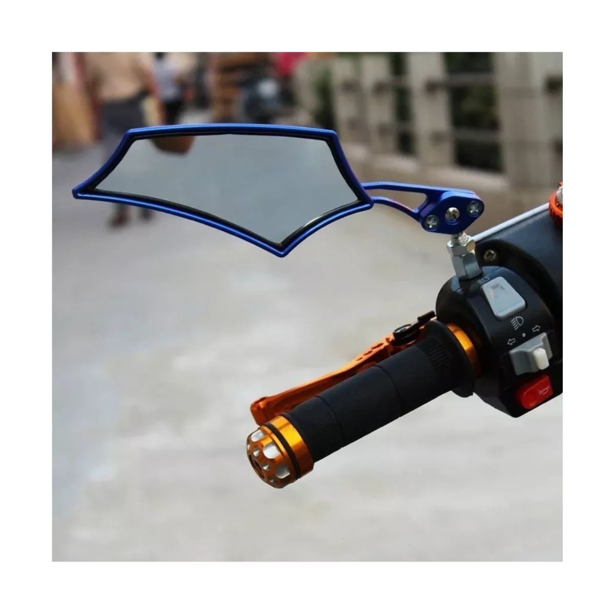 2 Pz Espejos Moto Deportivos Street Cafe Racer Motocicleta 