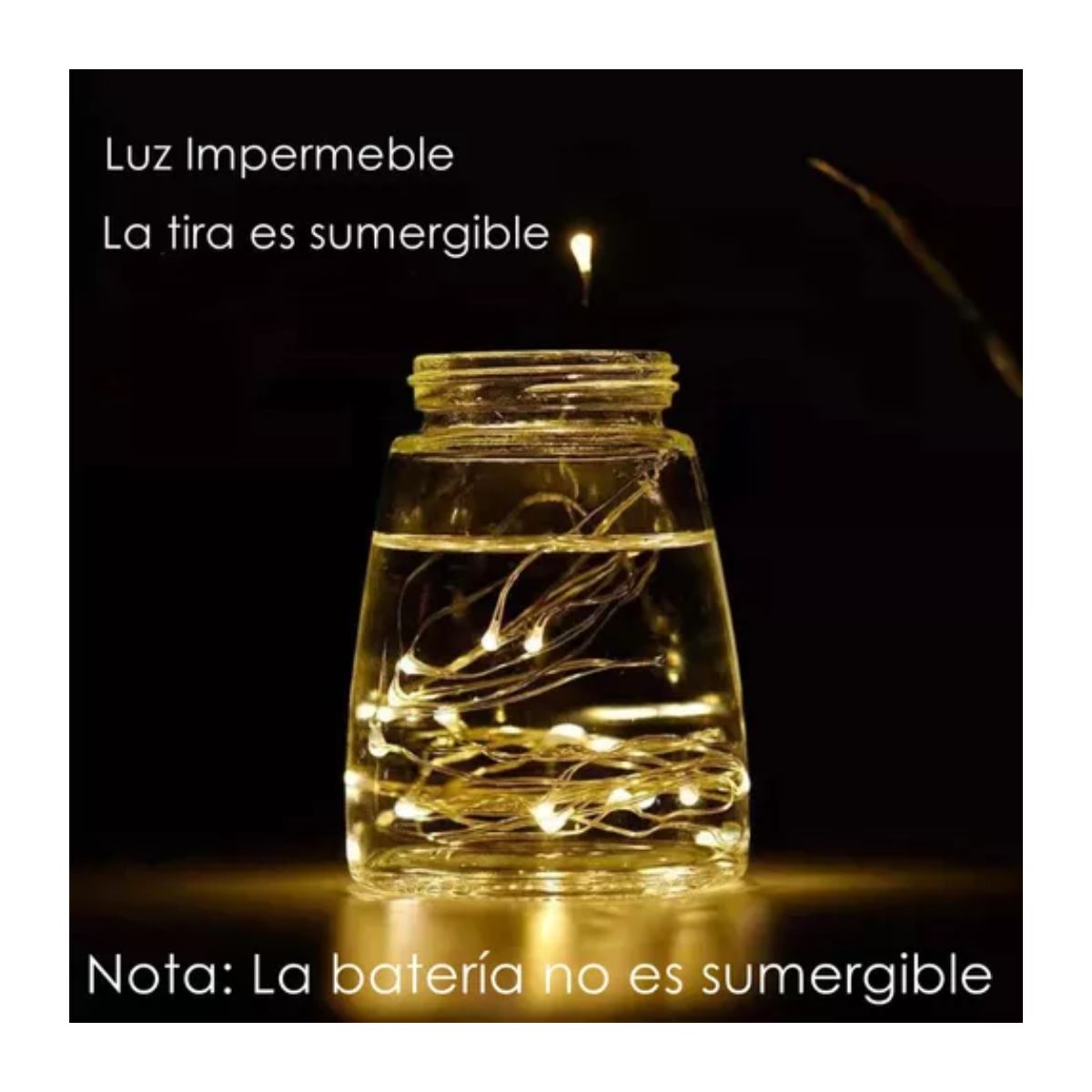 Cadena De 3 Metros Luces Led Decorativas Paquete De 10 Luces blanco