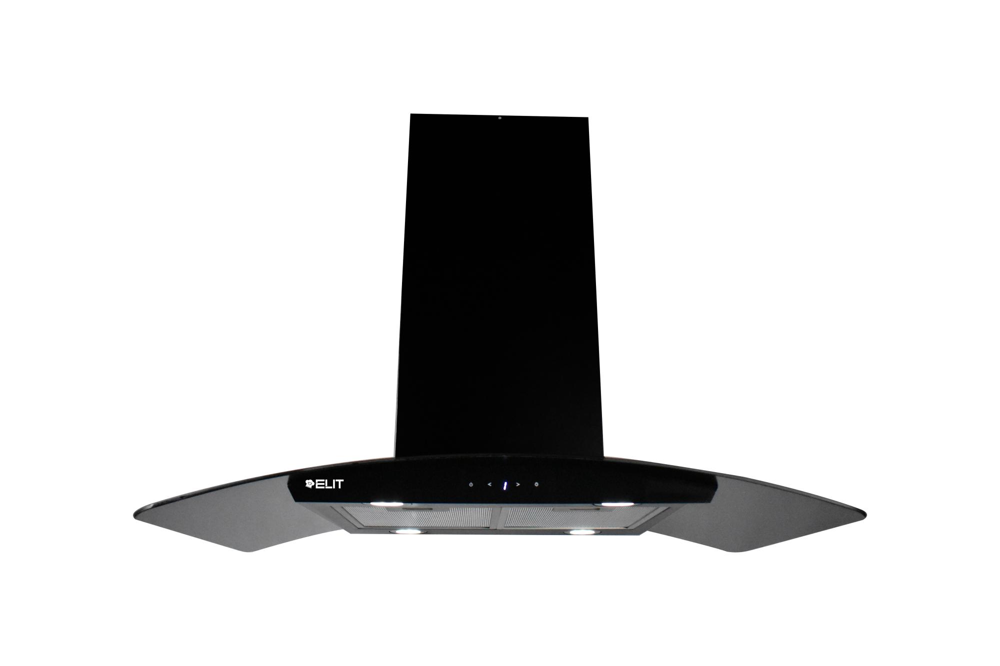 Campana purificadora de isla Black King 90 cm Touch Screen