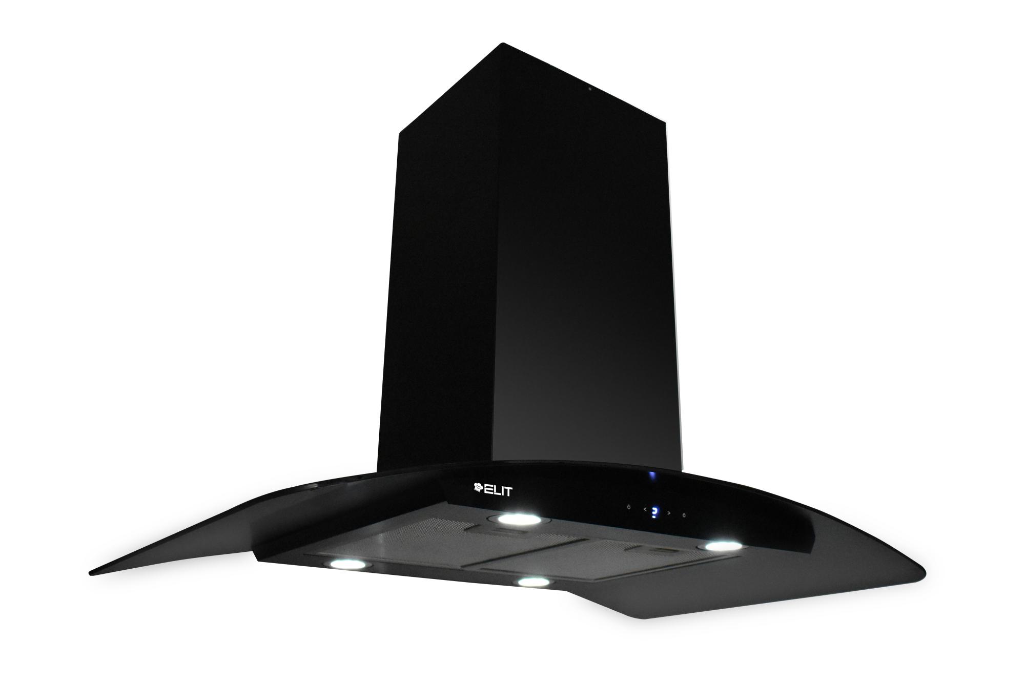 Campana purificadora de isla Black King 90 cm Touch Screen