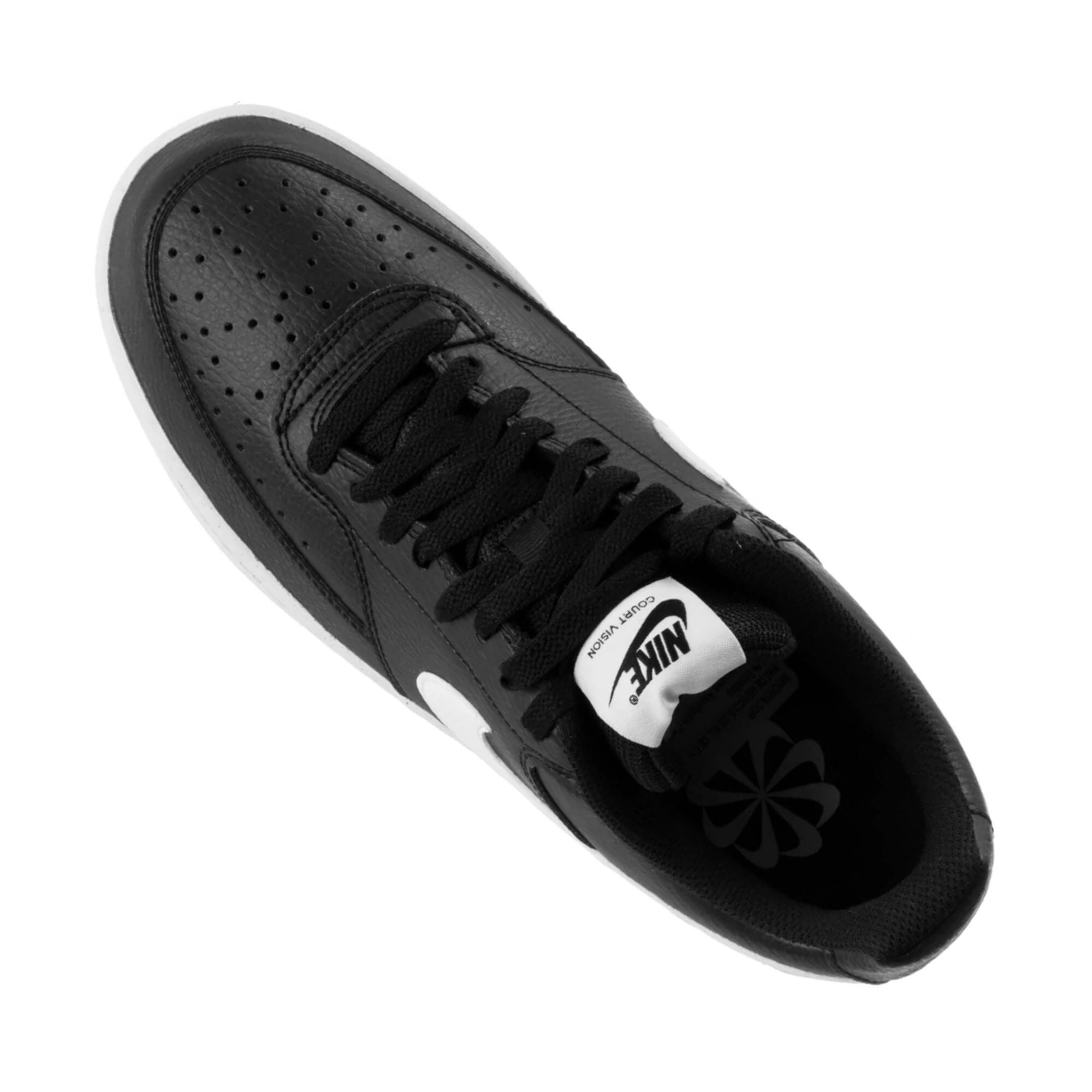 Tenis Nike Court Vision Low Negro con Blanco Hombre Originales DH2987001BLK