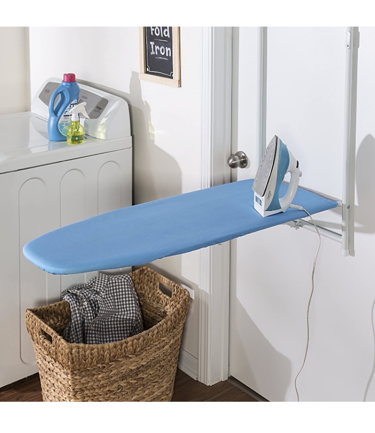 Tabla de planchar para colgar sobre puertas plegable 