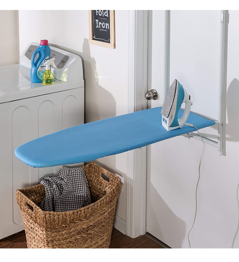 Tabla de planchar para colgar sobre puertas plegable 