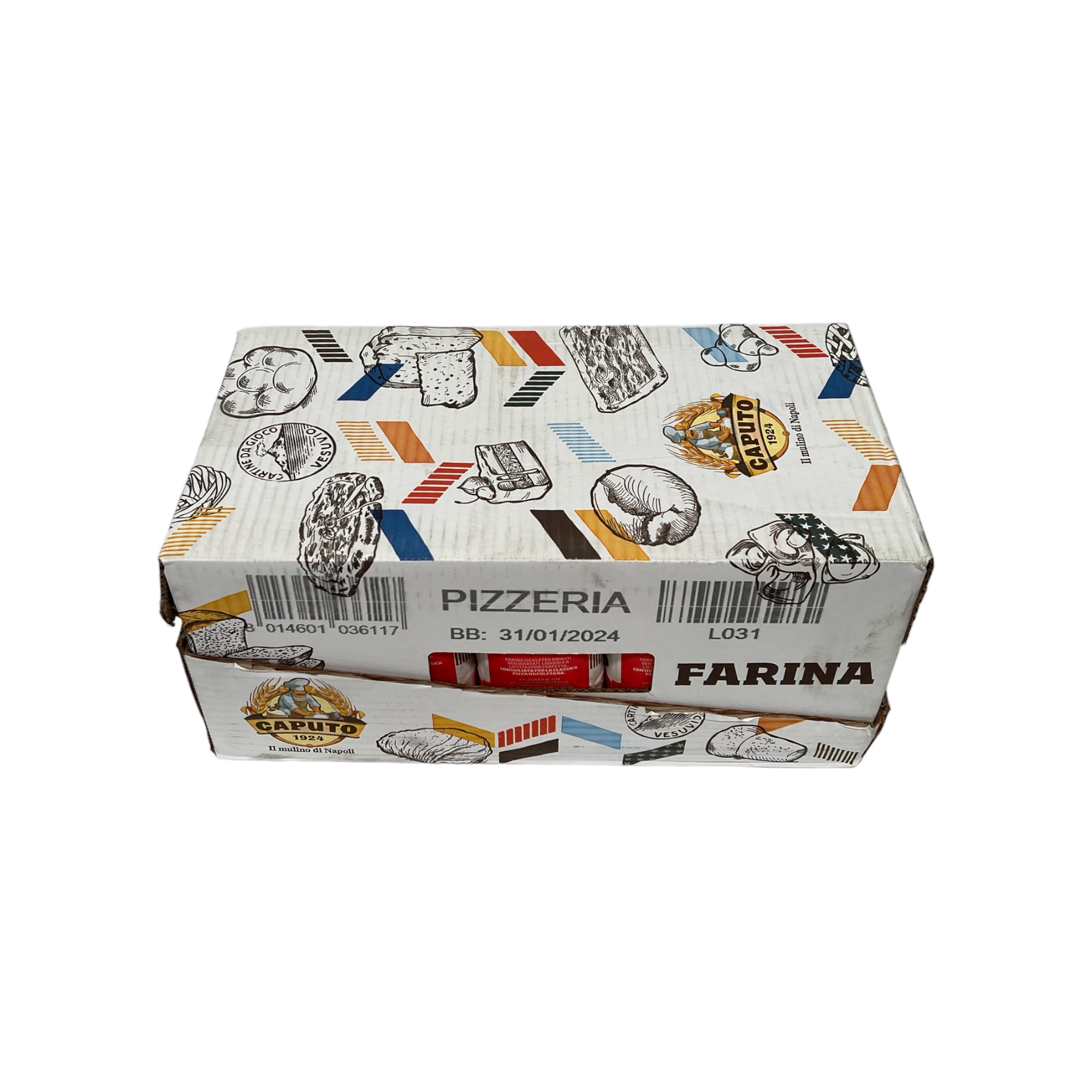 10 paquetes Harina para Pizza Caputo Pizzeria tipo 00 grano tierno de 1 Kg