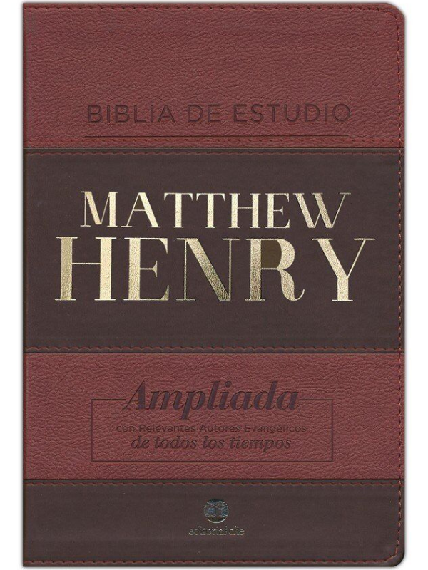 Biblia Rvr De Estudio Matthew Henry, Leathersoft, Clásica