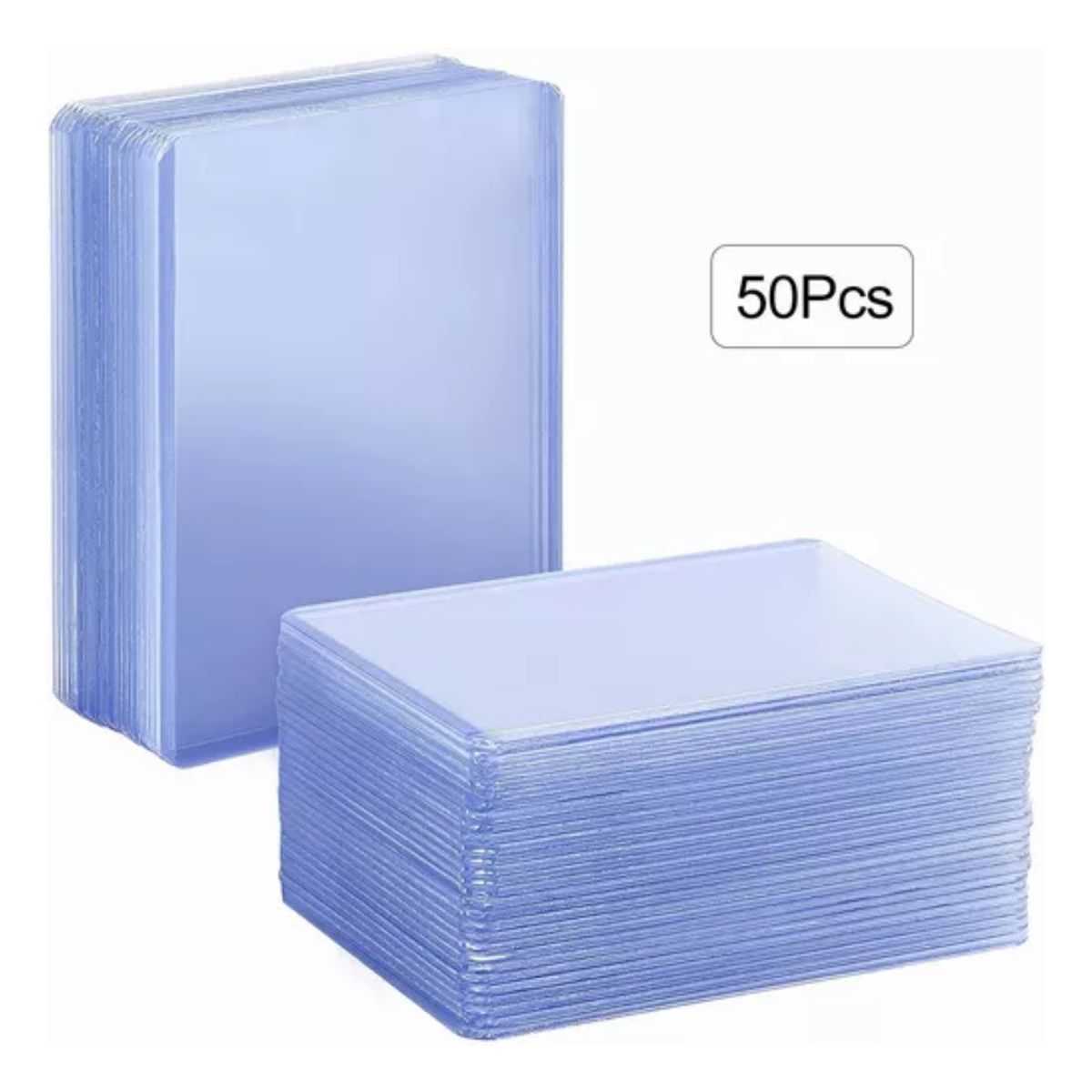 Caja Micas Rigidas 50 Piezas Para Yugioh, Pokemon Y Más 