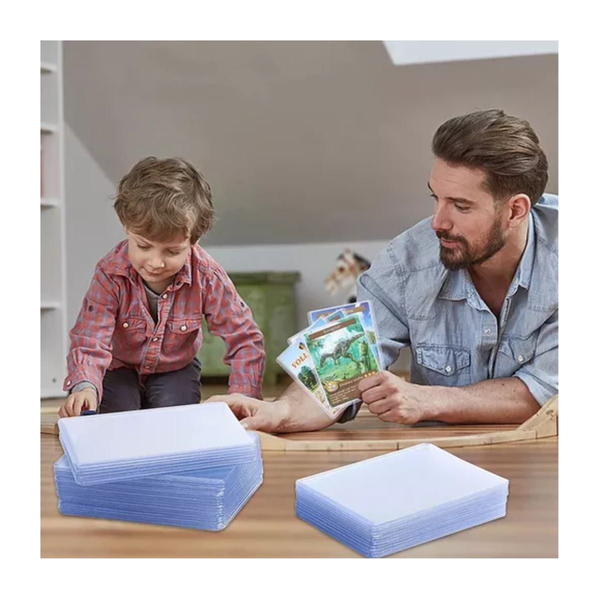 Caja Micas Rigidas 50 Piezas Para Yugioh, Pokemon Y Más 