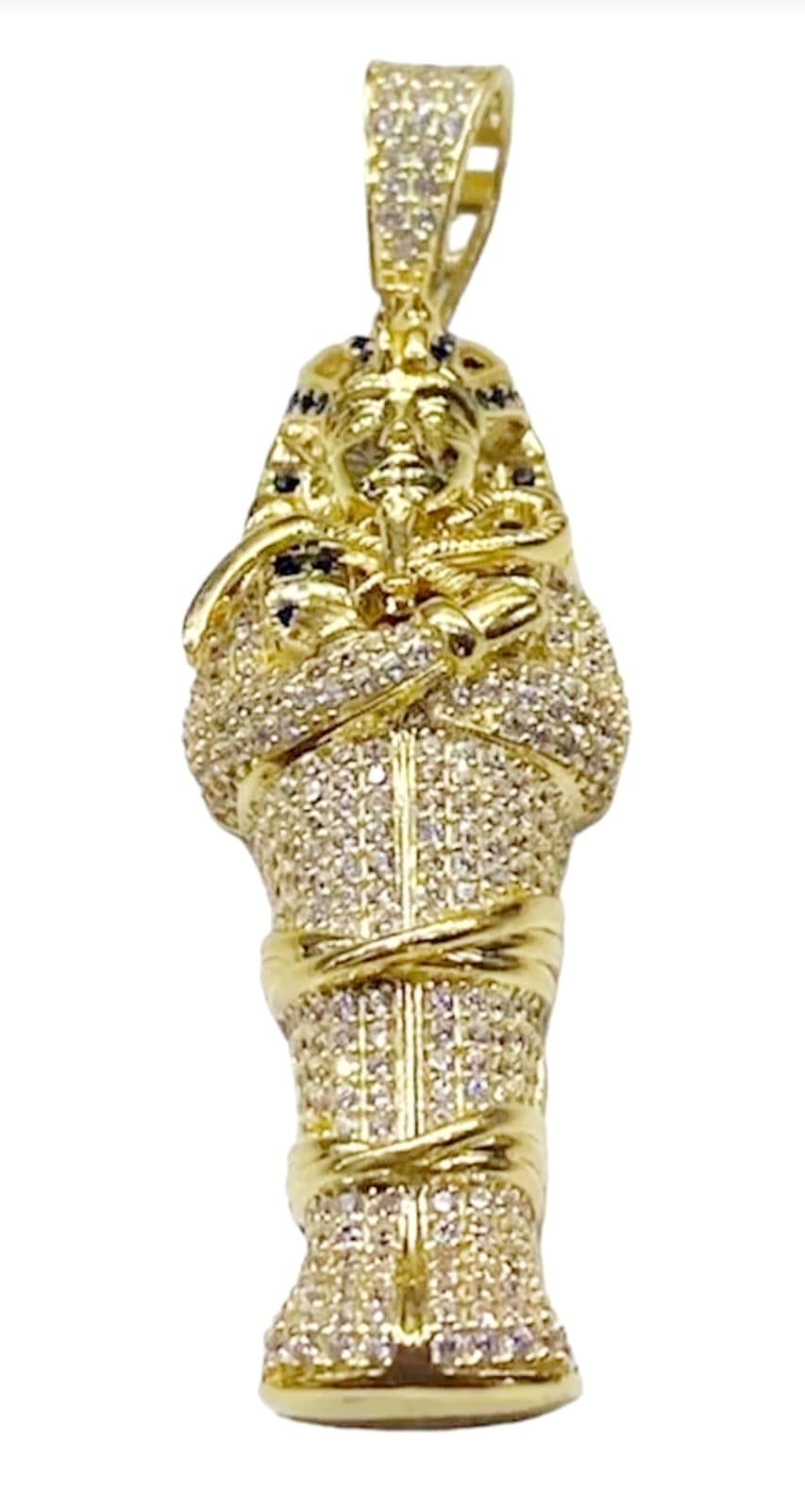 Kit Cadena Torzal Con Dije Faraón 10k + Obsequio