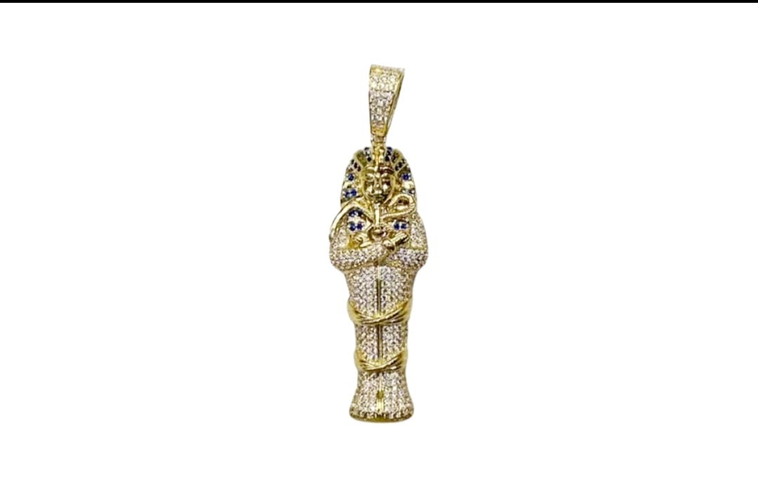 Kit Cadena Torzal Con Dije Faraón 10k + Obsequio