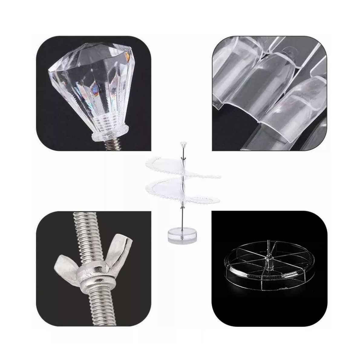 120 Pzs Exhibidor Muestrario Giratorio De Esmaltes Y Uñas