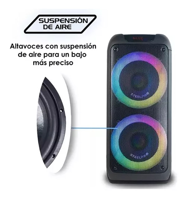 Bocina Portatil Bluetooth Suspension De Aire Steelpro Nebula