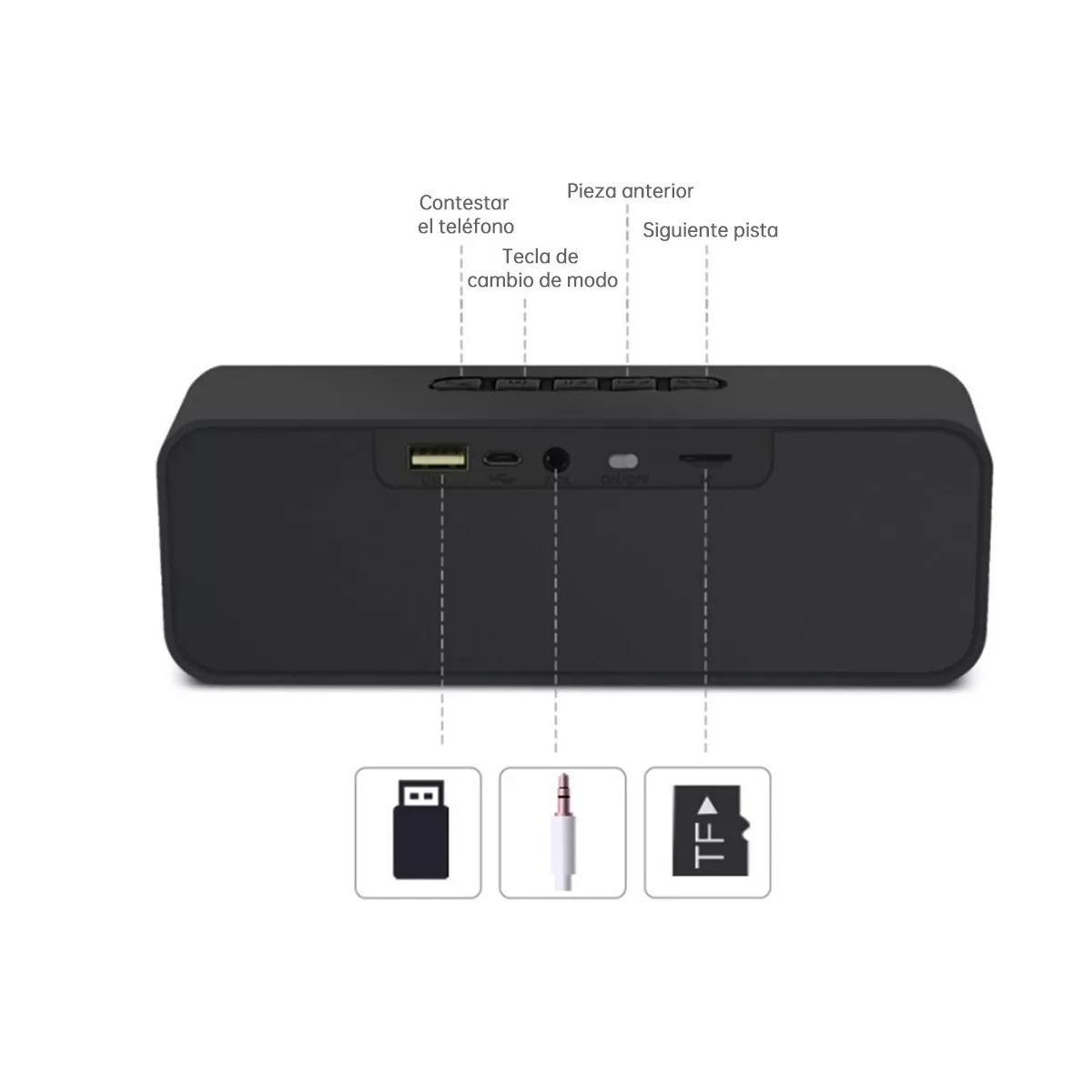 Bocinas De Bluetooth Portatil Mini Bocina Usb Subwoofer